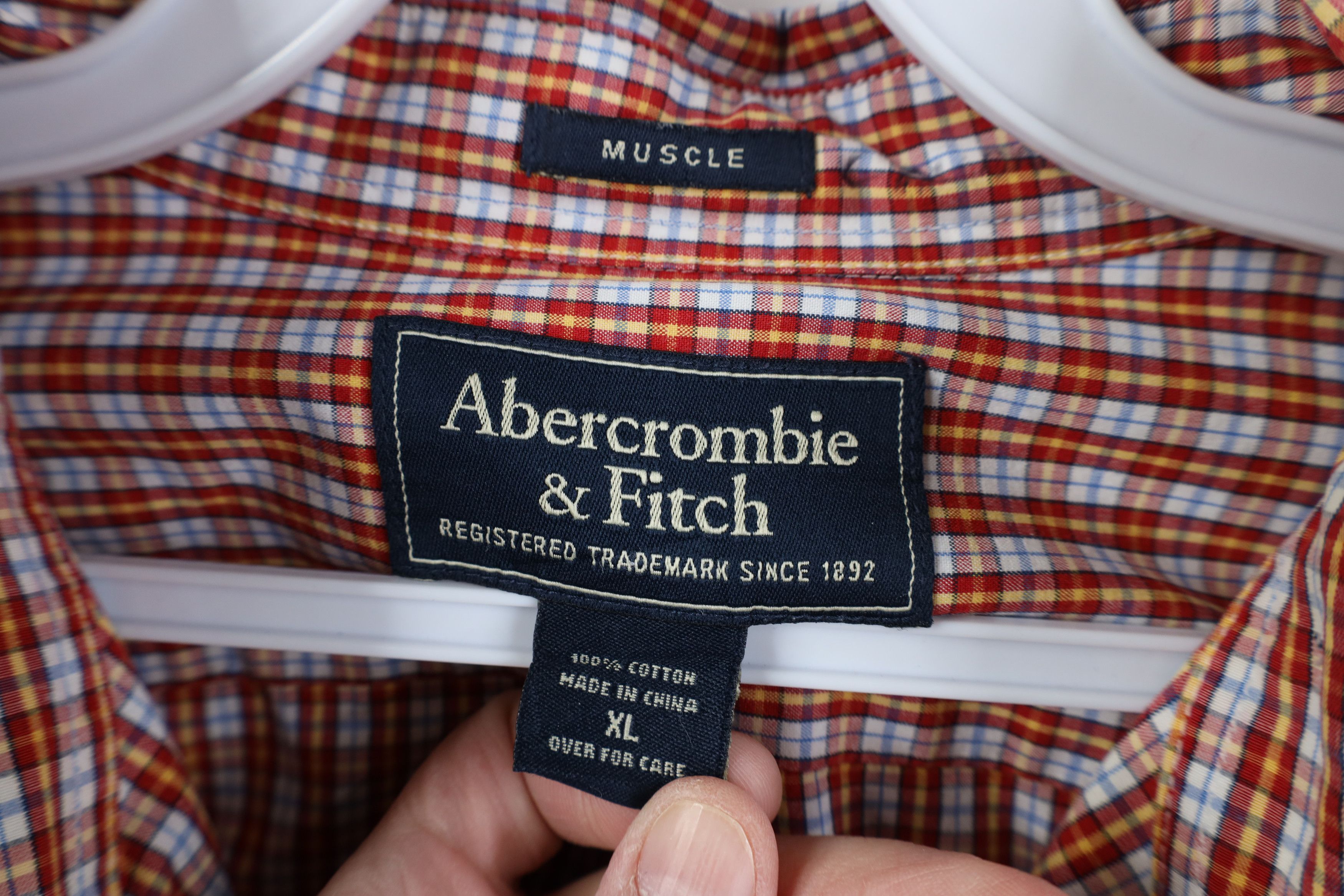 Abercrombie & Fitch Vintage 90s Y2K Abercrombie & Fitch Button Down Shirt Plaid Size US XL / EU 56 / 4 - 8 Thumbnail