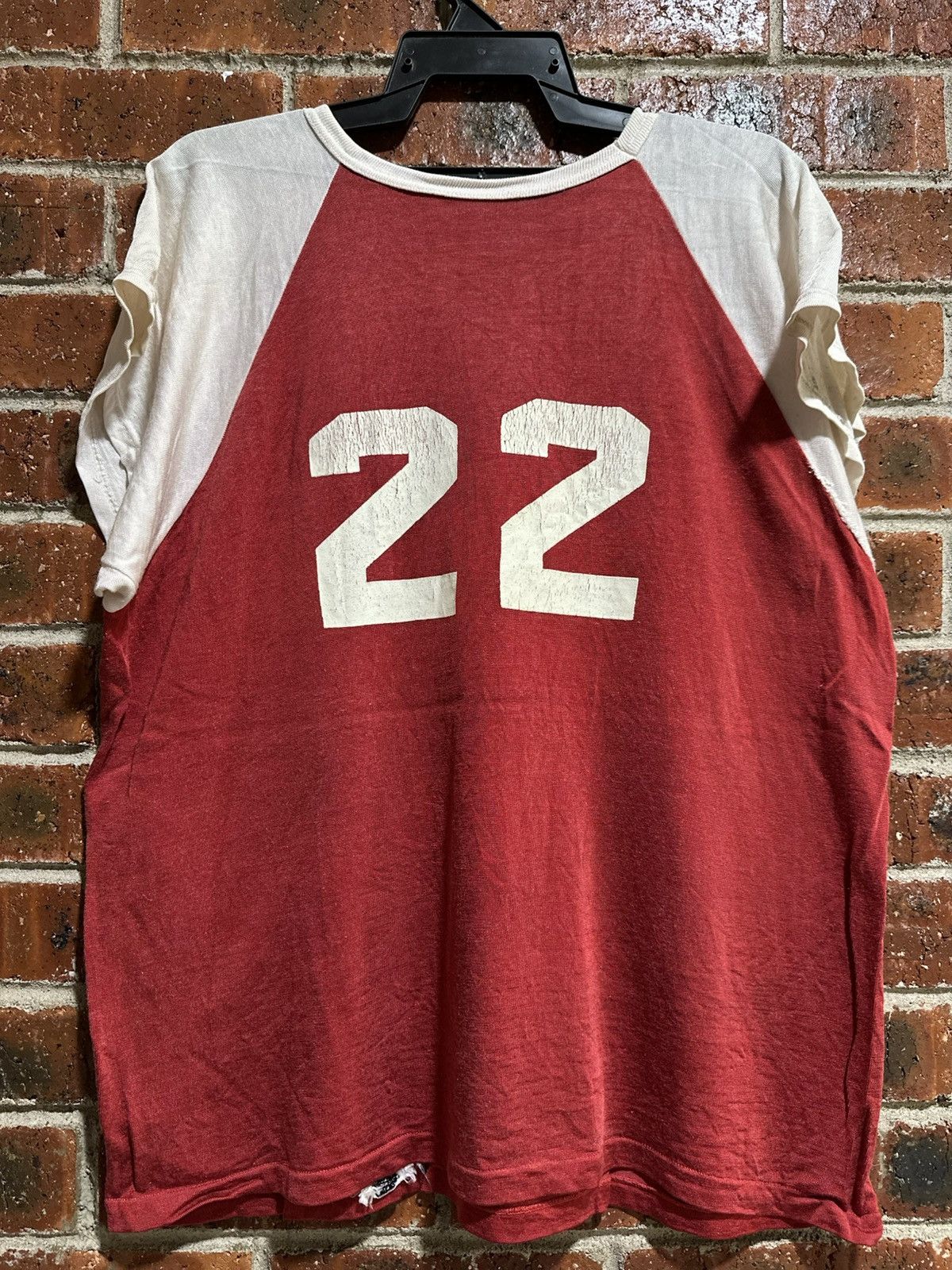 Sears Vintage Bombers Red&White Faded Tee Size US XL / EU 56 / 4 - 9 Thumbnail