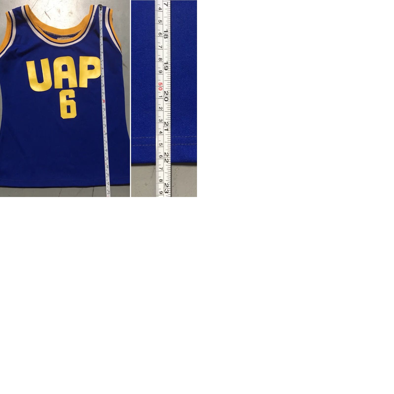 Vintage Vintage La Fama Del Tigre UAP 6 Tank Top Jersey Blue Yellow White M Shirt Womens Size M / US 6-8 / IT 42-44 - 9 Thumbnail