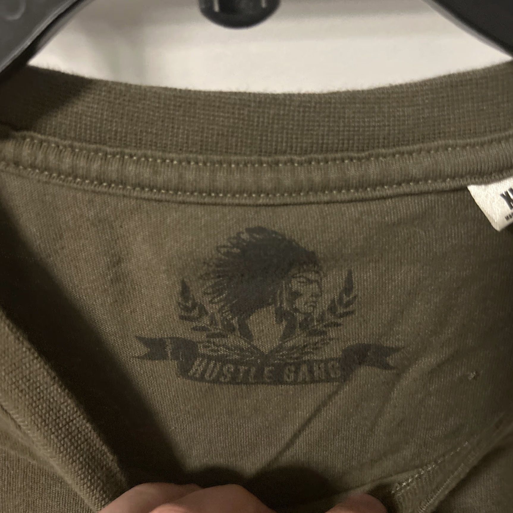 NANGA VINTAGE Hustle Gang T-Shirt Army Green Short Sleeve Men’s XL Y2K 2003 Green Army Crew Neck? Size US XL / EU 56 / 4 - 4 Thumbnail