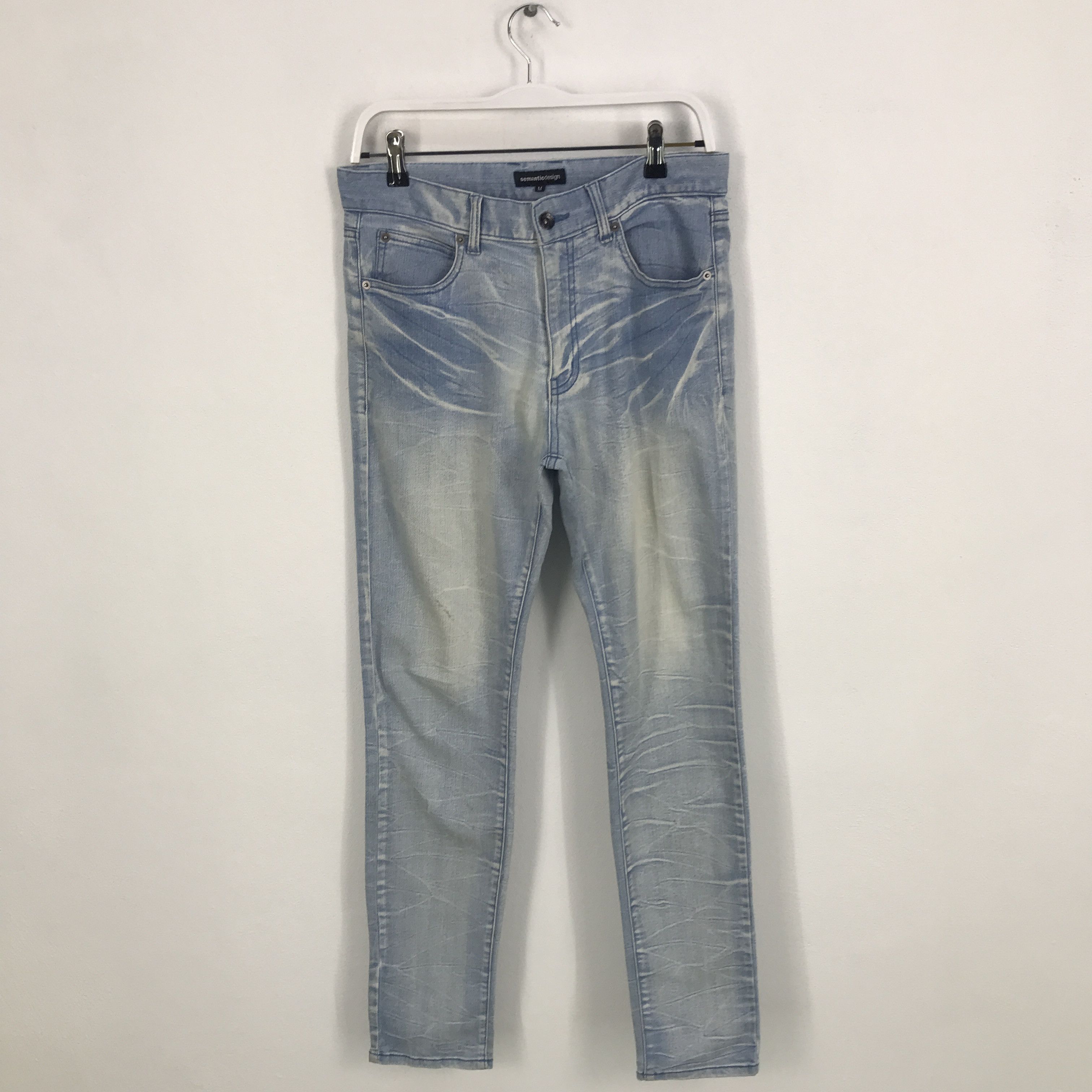 semanticdesign Rare Light wash semantic design Skinny denim pants Size US 30 / EU 46 - 1 Thumbnail