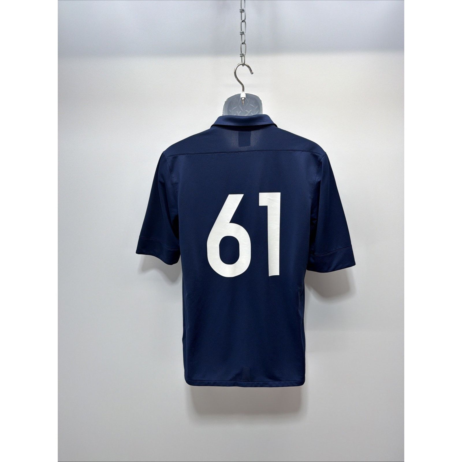 Nike Men's Nike Authentic Futbol Soccer Blue Polo Shirt Size L 61 Size US L / EU 52-54 / 3 - 2 Thumbnail