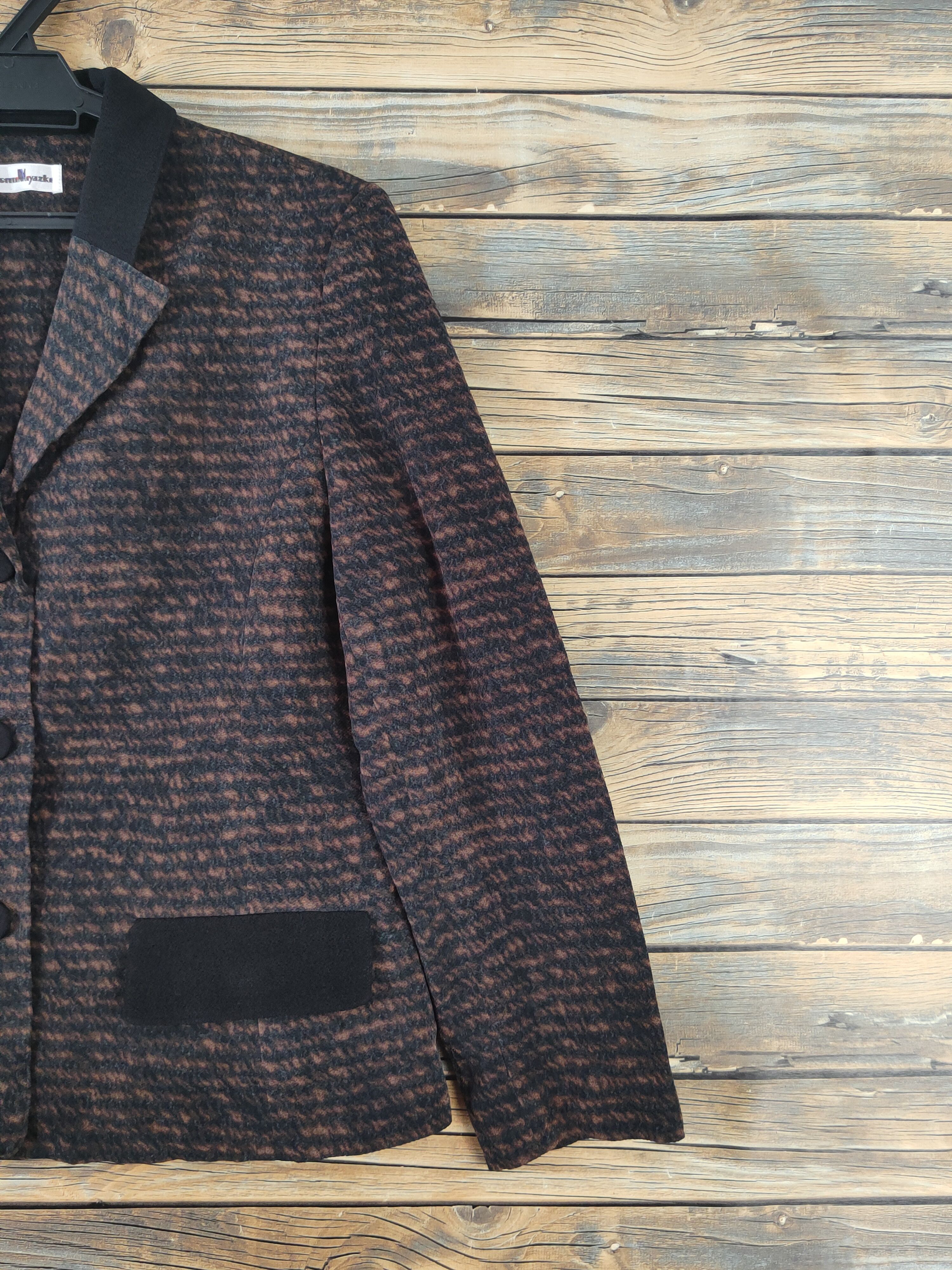 Japanese Brand × Vintage Vintage Tomi Miyazki Black Brown Blazers Size M / US 6-8 / IT 42-44 - 5 Thumbnail