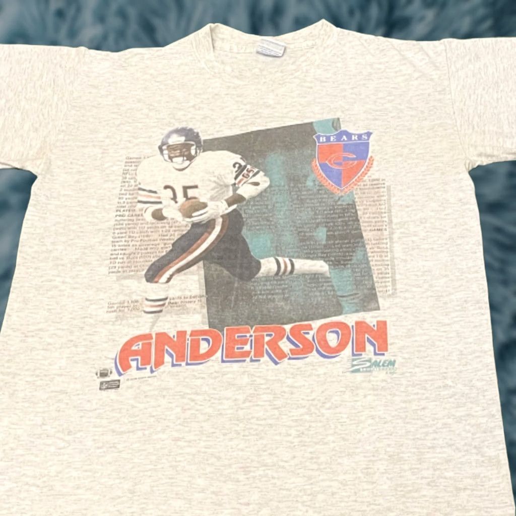 Salem Sportswear VINTAGE Salem Chicago Bears 1990 Neal Anderson VTG Shirt 90s Size L Mens Size US L / EU 52-54 / 3 - 1 Thumbnail