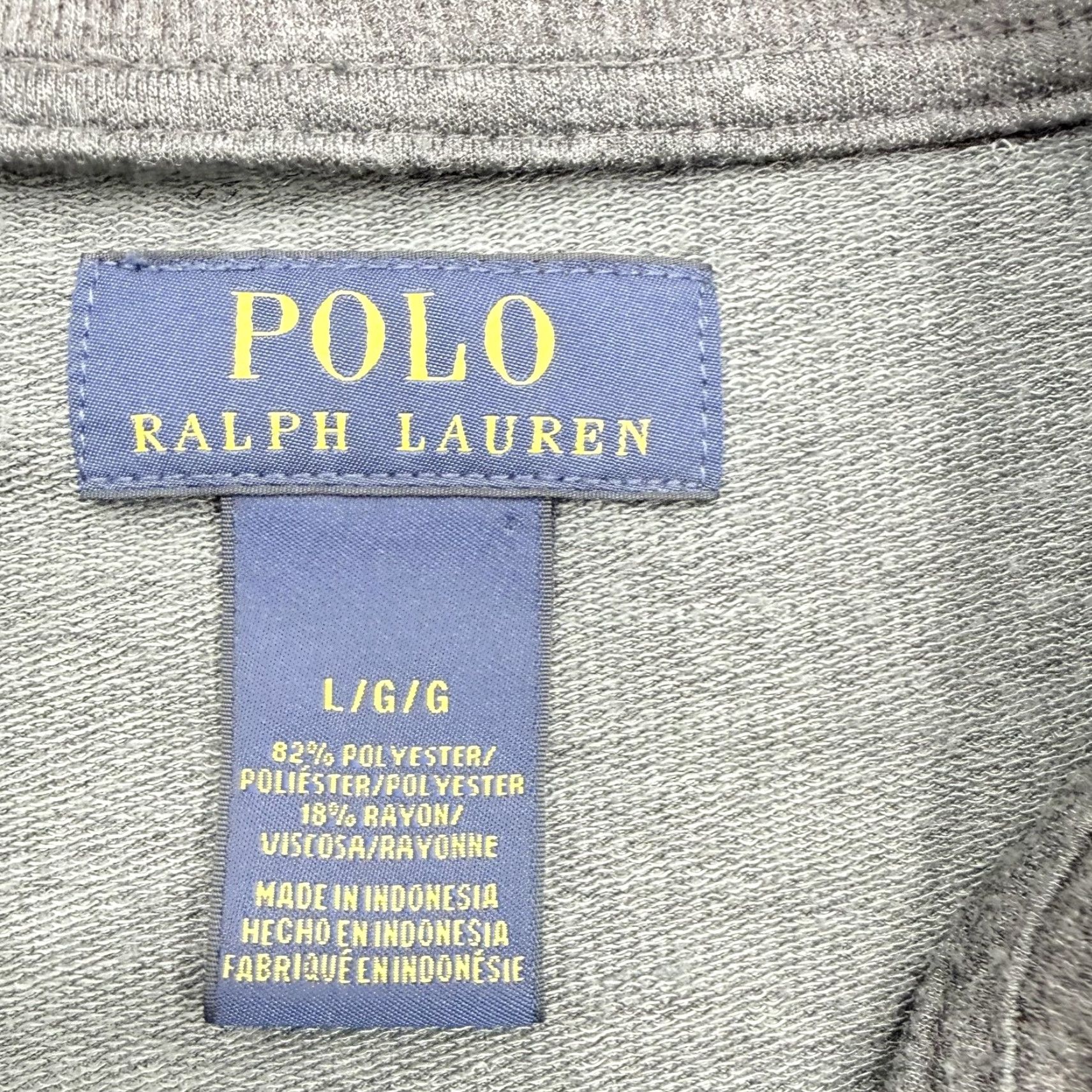Polo Ralph Lauren Polo Ralph Lauren Pullover Mens L Gray 1/4 Zip Mock Neck Long Sleeve Polo Pony Logo Casual Shirt Size US L / EU 52-54 / 3 - 3 Thumbnail