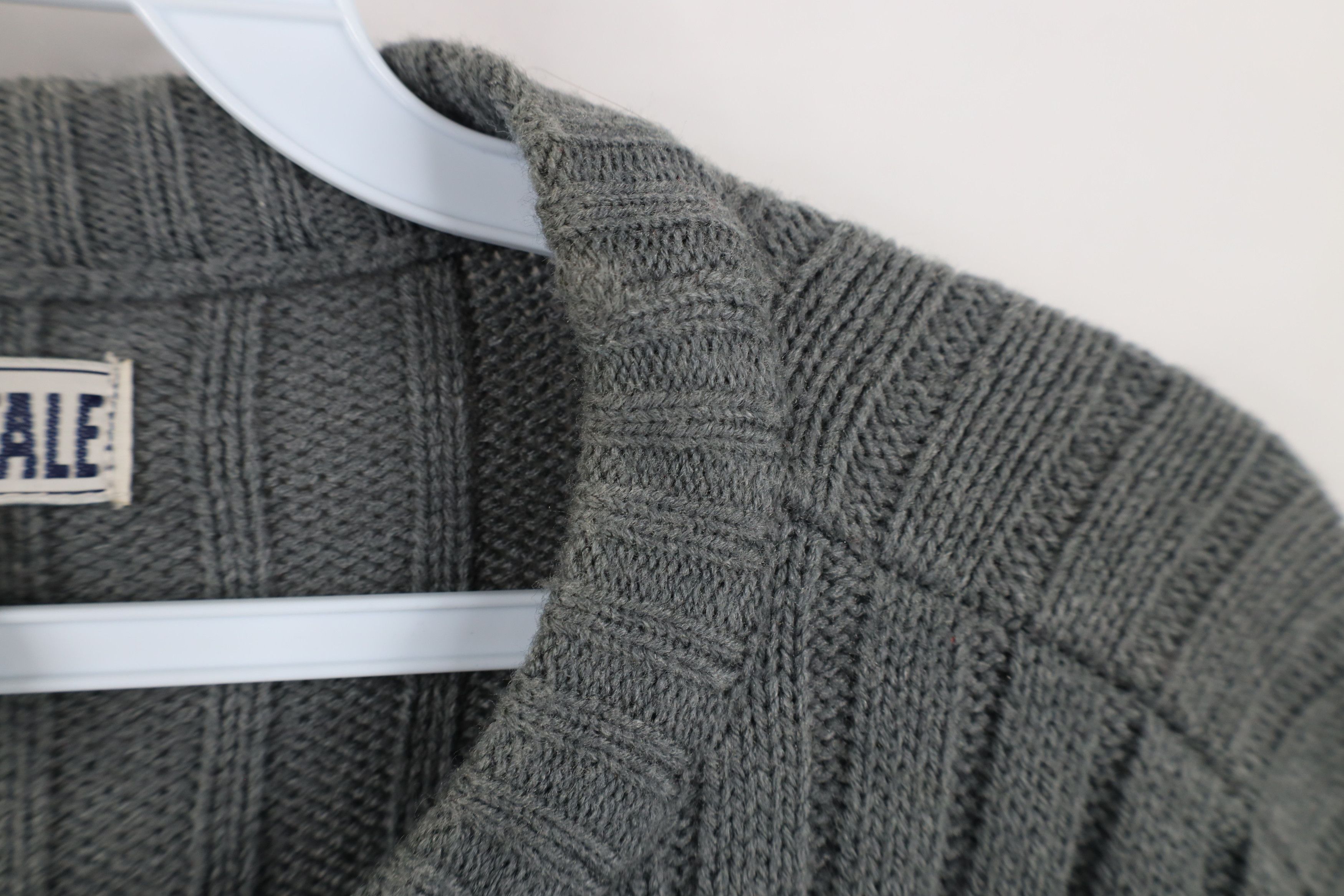 Aeropostale × Vintage Vintage 90s Y2K Aeropostale Chunky Ribbed Knit Sweater Gray Size US XL / EU 56 / 4 - 8 Thumbnail