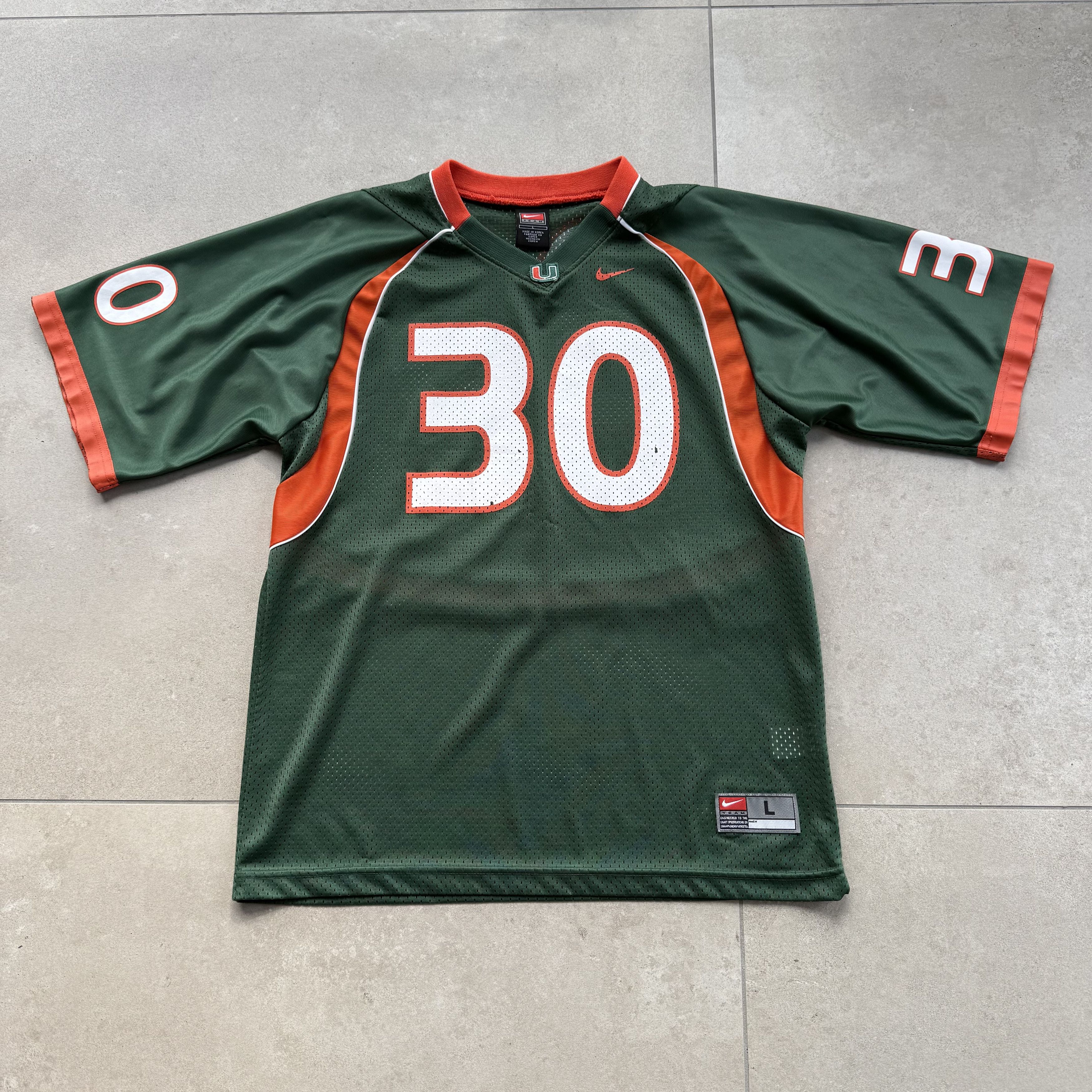 Nike Vintage Y2K Nike Team University of Miami Football Jersey Size US M / EU 48-50 / 2 - 1 Thumbnail