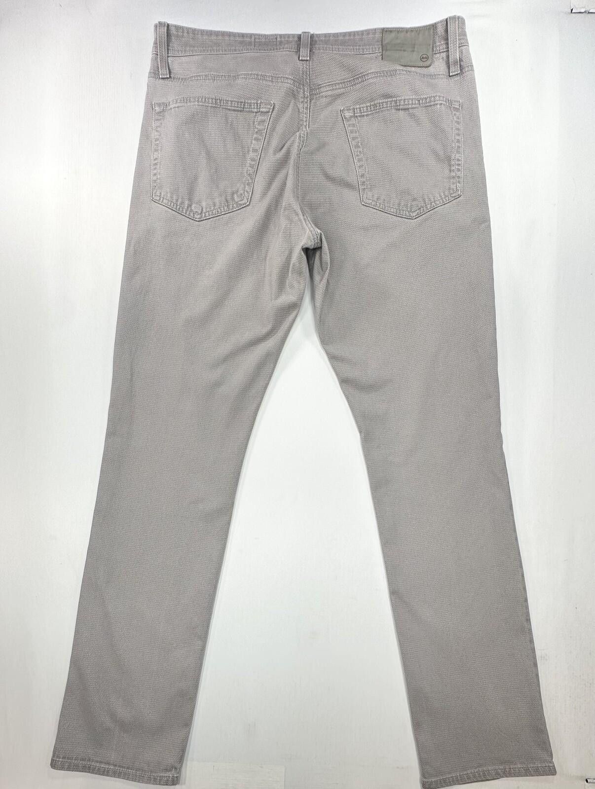 AG Adriano Goldschmied Adriano Goldschmeid Slim Straight Chinos Gray Mens 36/34 Size US 36 / EU 52 - 2 Thumbnail