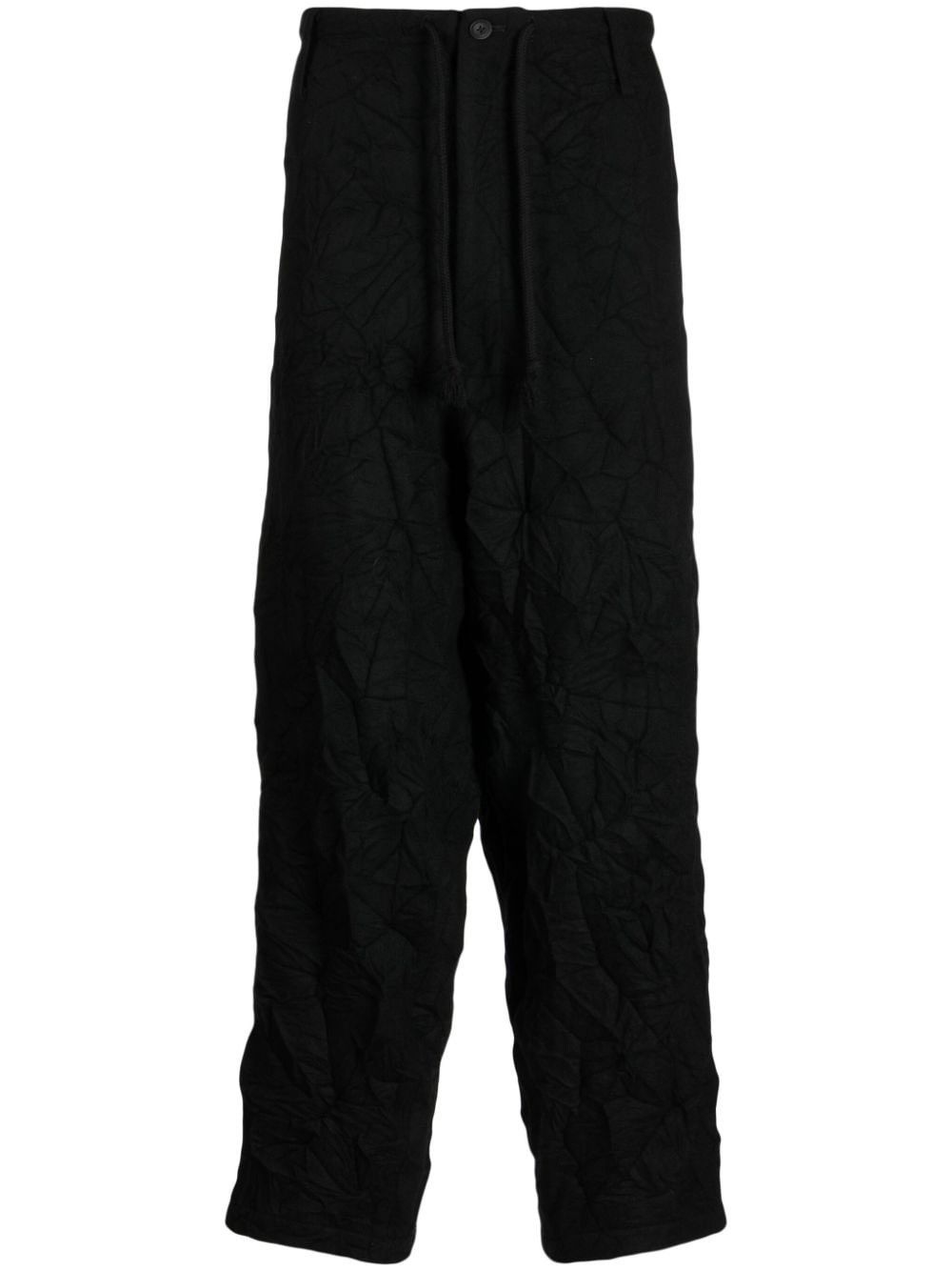 Yohji Yamamoto Wool Wrinkle Drawstring Pants Size US 32 / EU 48 - 1 Thumbnail