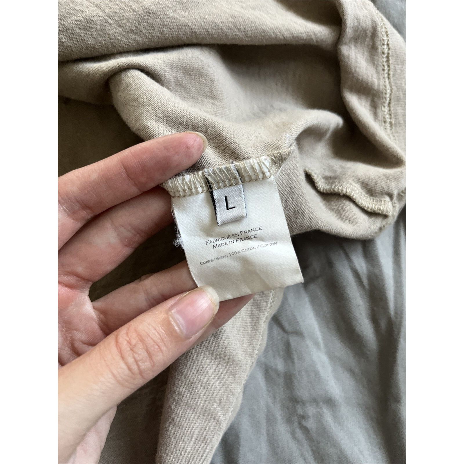 Balmain Balmain Mens Vtg Distressed T Shirt Size L Cream 100% Cotton Size US L / EU 52-54 / 3 - 4 Thumbnail