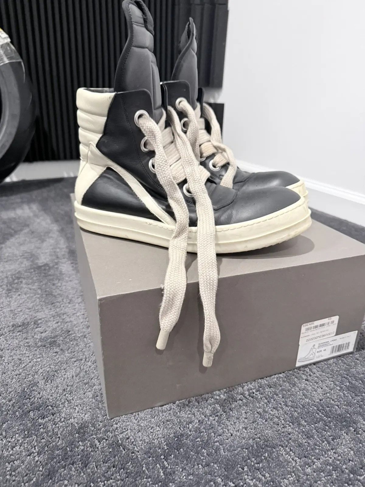 Rick Owens Rick Owens “Big Lace” Geobaskets Size US 12 / EU 45 - 2 Thumbnail