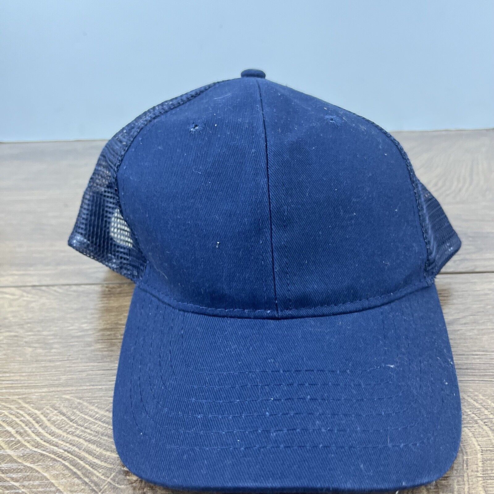 Other Plain Navy Blue Baseball Cap Hat Blue Hat Adjustable Blue Ad Size ONE SIZE - 5 Thumbnail