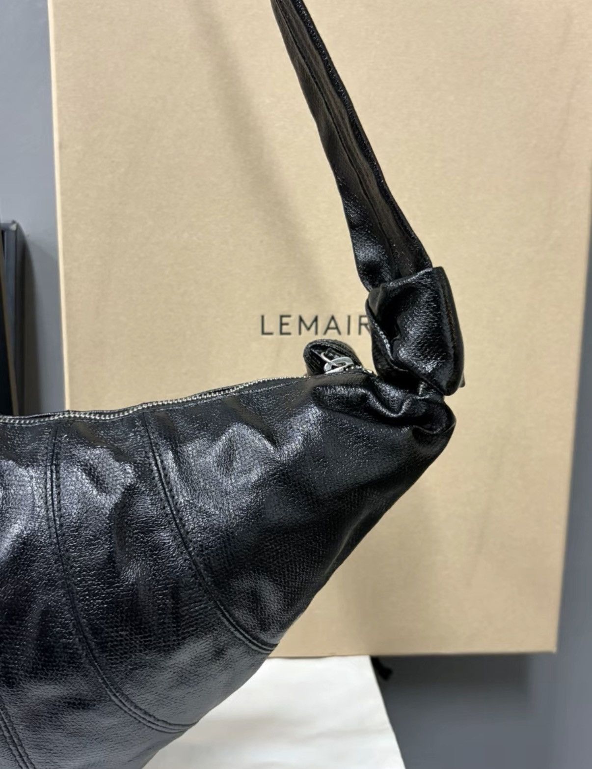 Lemaire Lemaire Medium Black Croissant Bag K34 Size ONE SIZE - 5 Thumbnail