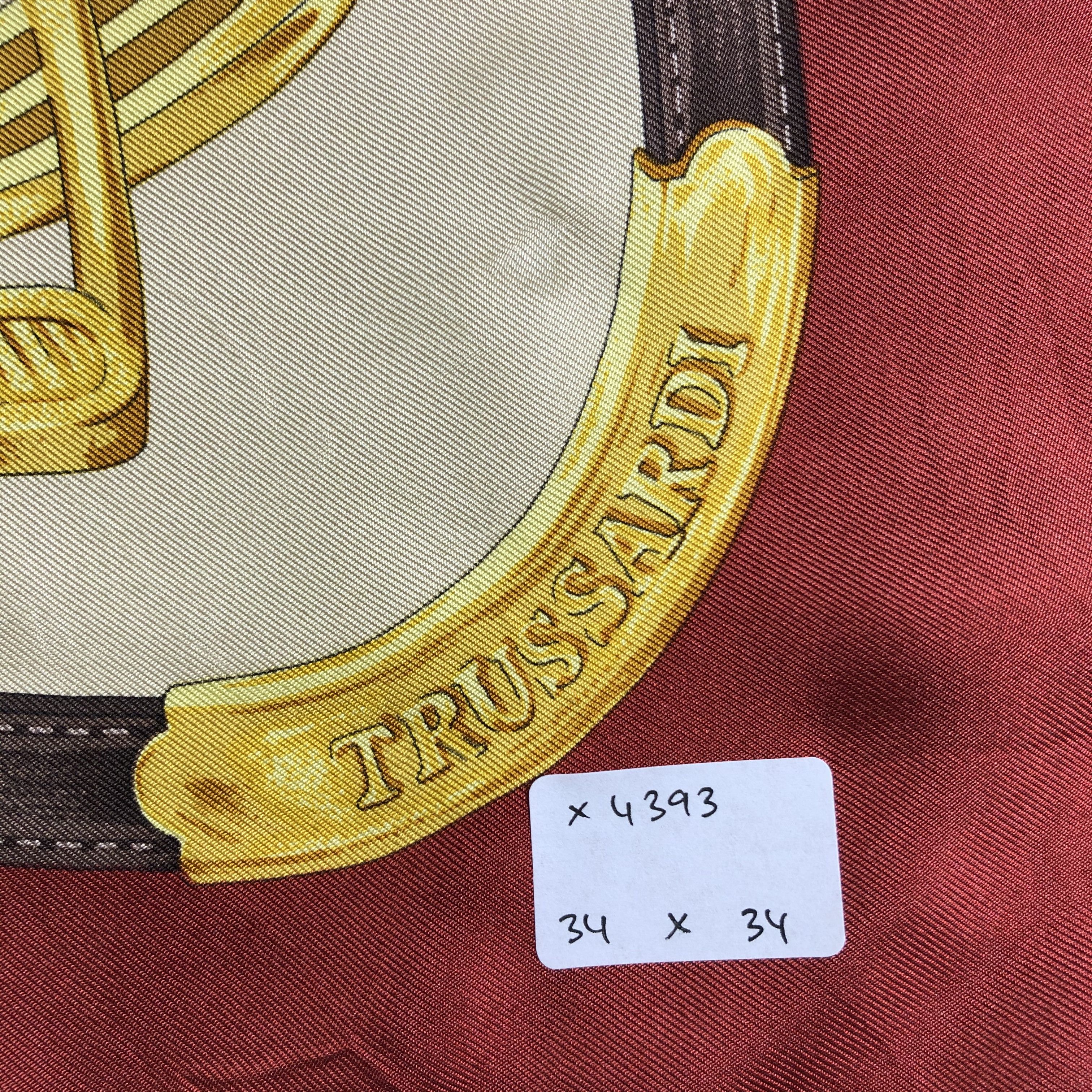 Trussardi × Vintage Vintage Trussardi Silk Scarf Size ONE SIZE - 6 Thumbnail