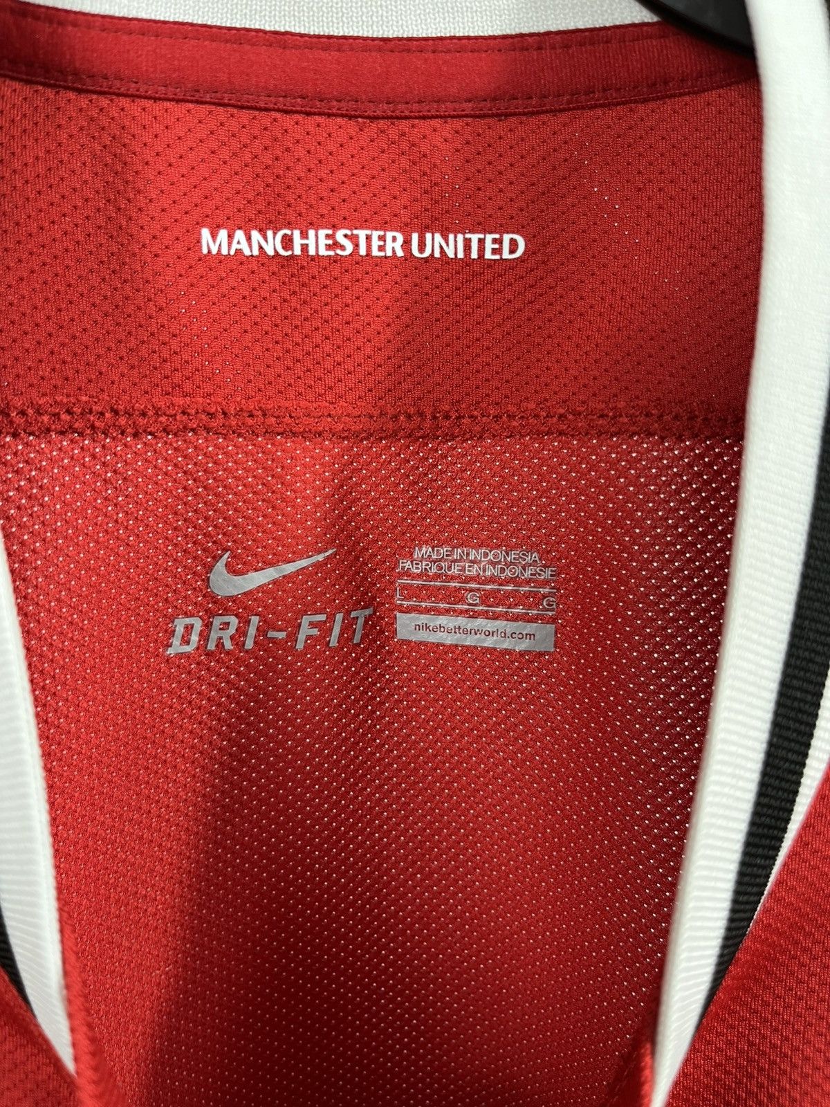 Nike Manchester United Nike Home Jersey 2011 Red AON Dri Fit Size US L / EU 52-54 / 3 - 6 Thumbnail