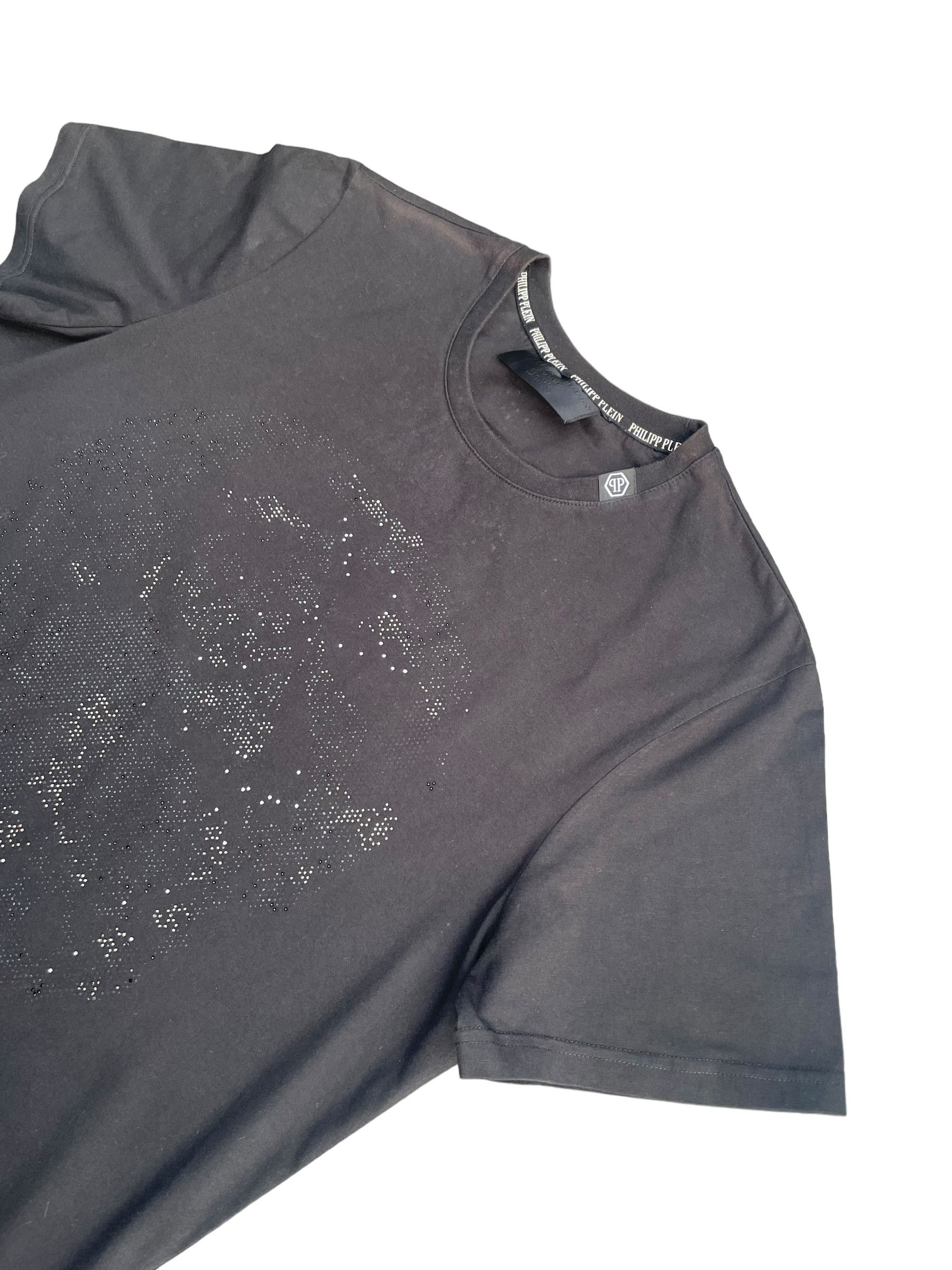 Designer Philipp Plein Skull Beads Design Tshirt Size US L / EU 52-54 / 3 - 2 Thumbnail