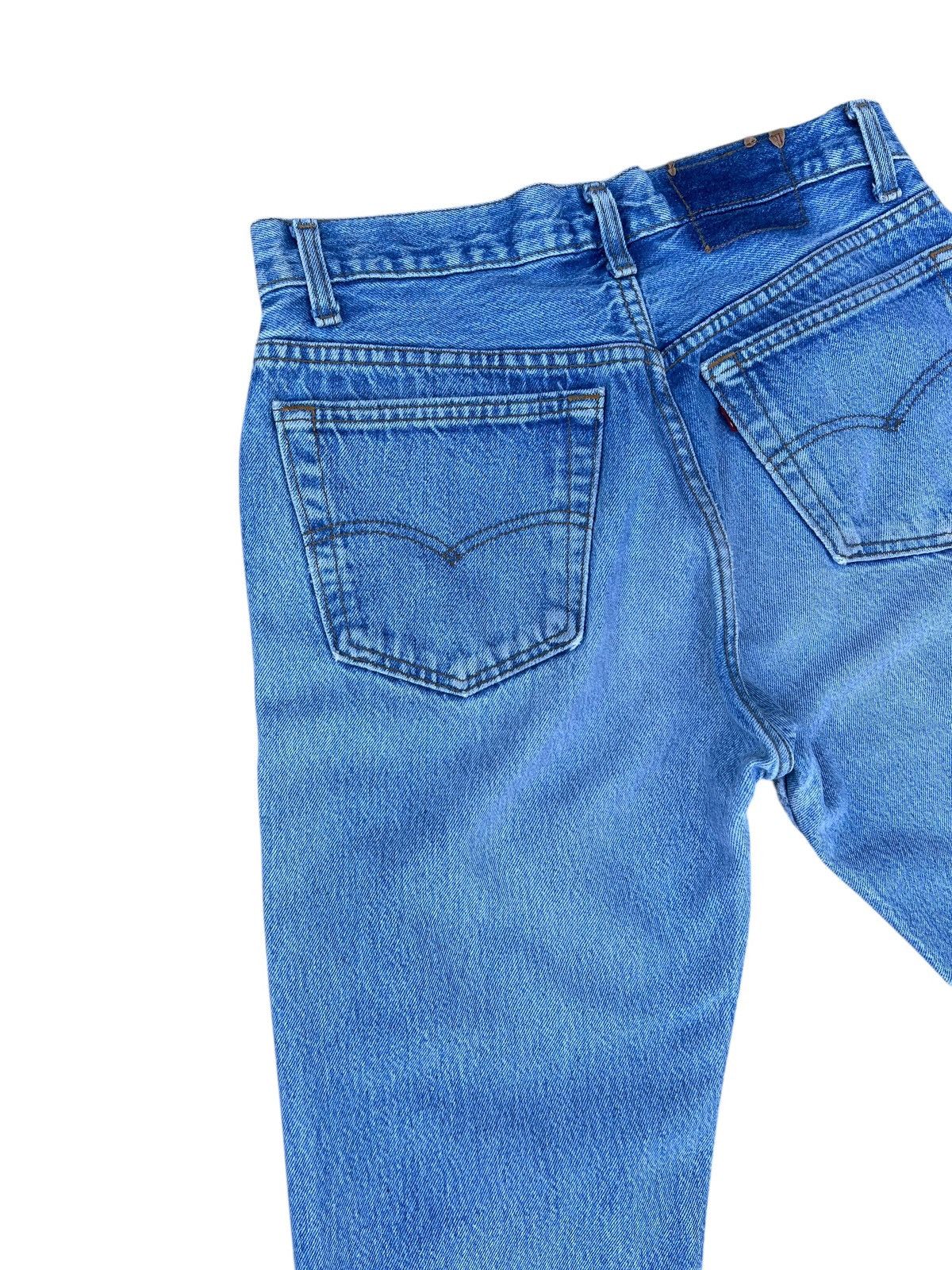 Levi's Vintage 80s Levi’s 501 Usa Distress Rips Denim Cropped Jeans Size US 29 - 12 Thumbnail