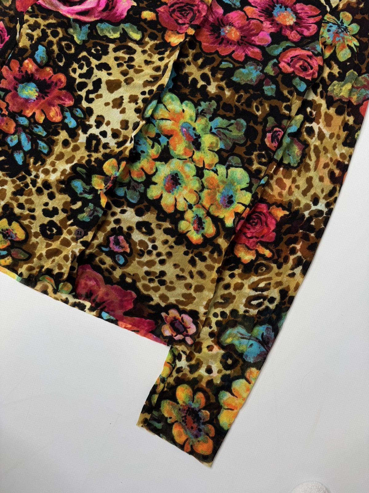 Kenzo Vintage 90s rare Floral Kenzo Jeans Mesh shirt gaultier vibe Size XL / US 12-14 / IT 48-50 - 5 Thumbnail