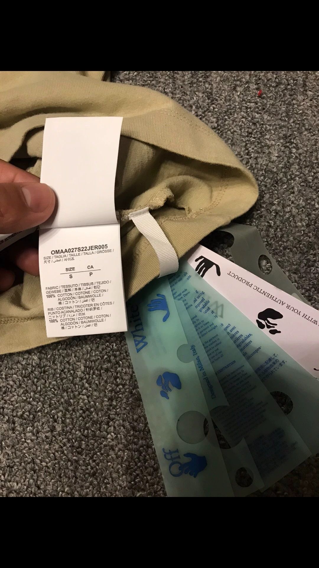 Off-White Off White Artwork Back Unisex 100% Cotton S Tee Size US S / EU 44-46 / 1 - 5 Thumbnail