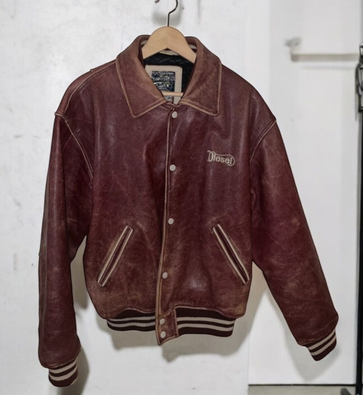 Diesel Diesel Vintage 90’s Leather bomber Jacket made in italy Size US M / EU 48-50 / 2 - 2 Thumbnail