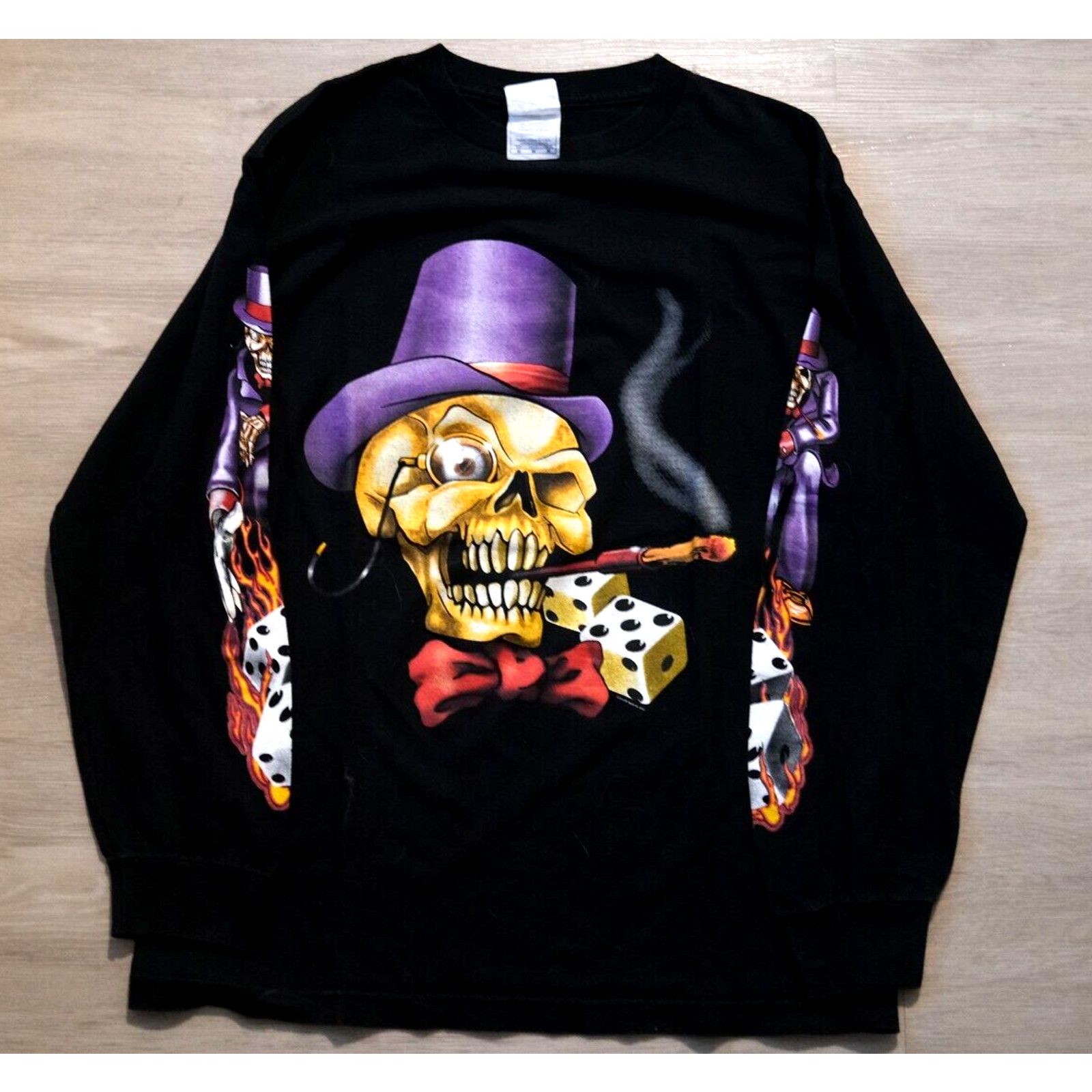 Other Vintage 2005 AAA Alstyle Skull Graphic Tee Large Black Size US M / EU 48-50 / 2 - 1 Thumbnail
