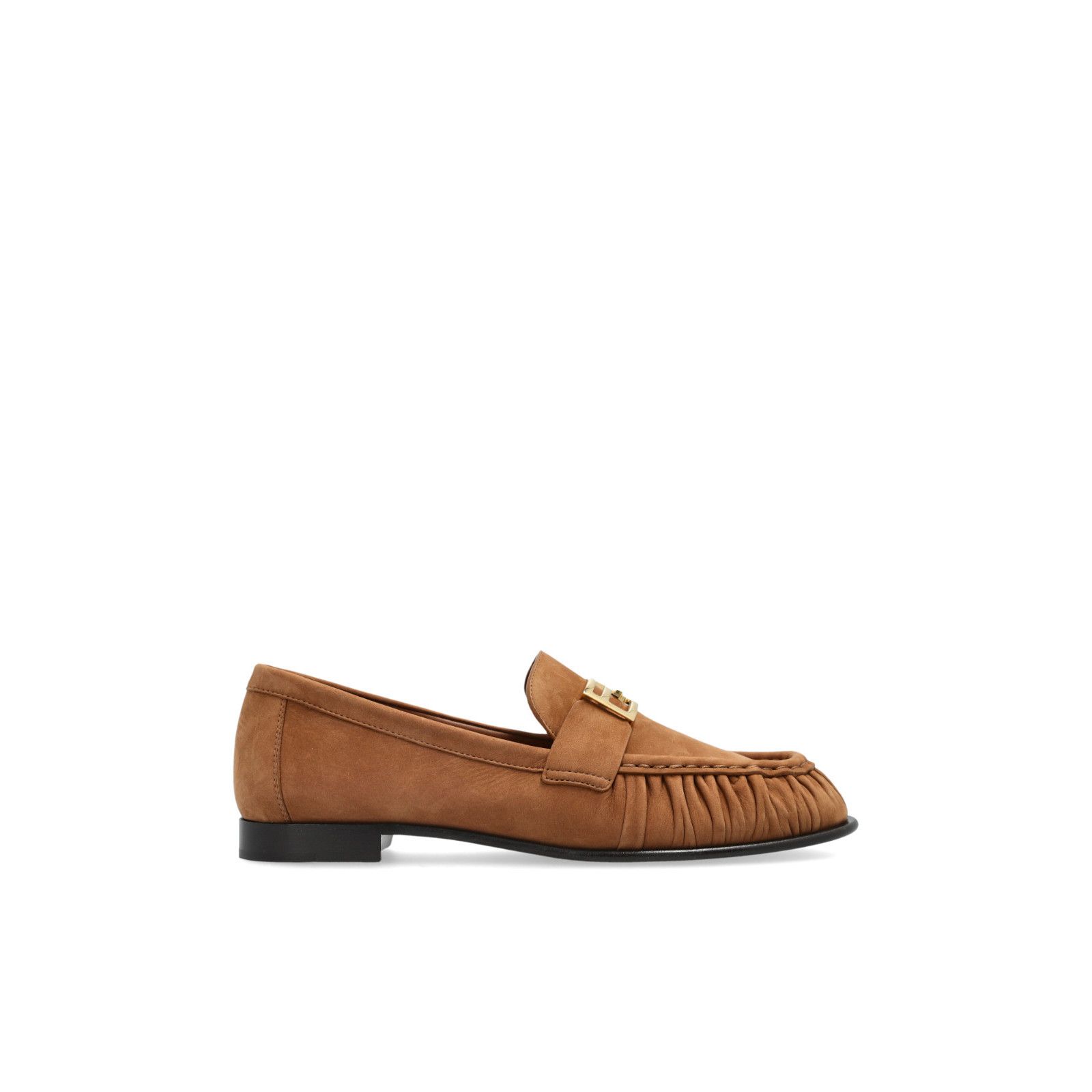 FENDI Baguette Brown Suede Loafers New (Women's size:8;)