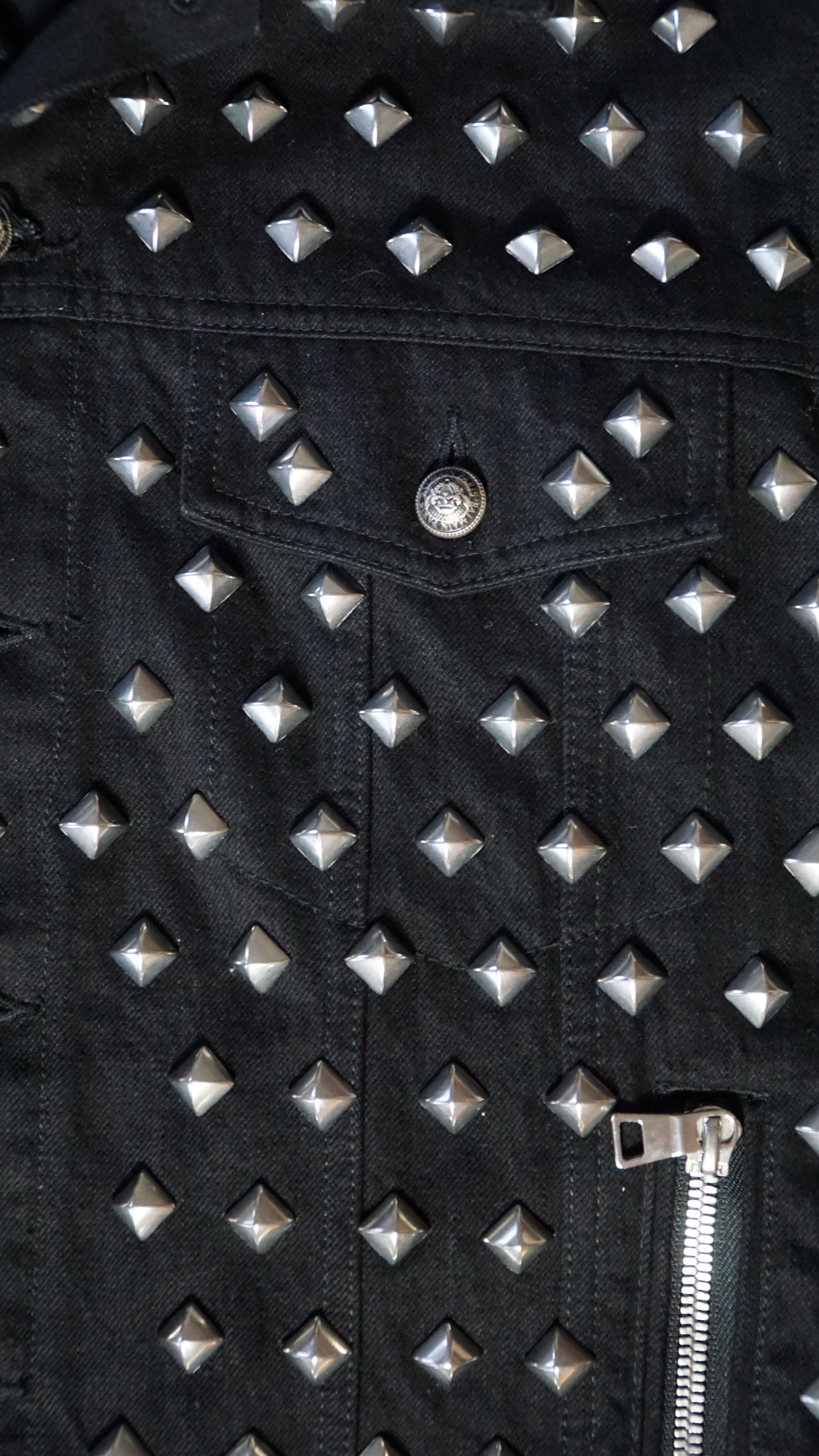 Balmain Balmain FW19 Sample Studded Denim Vest Size US M / EU 48-50 / 2 - 3 Thumbnail