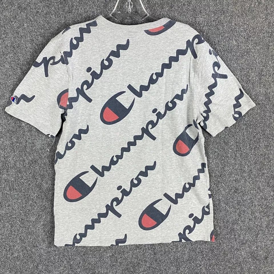 Champion × Vintage Vintage Champion Shirt Men's Medium Heritage All Over Print Size US M / EU 48-50 / 2 - 7 Thumbnail