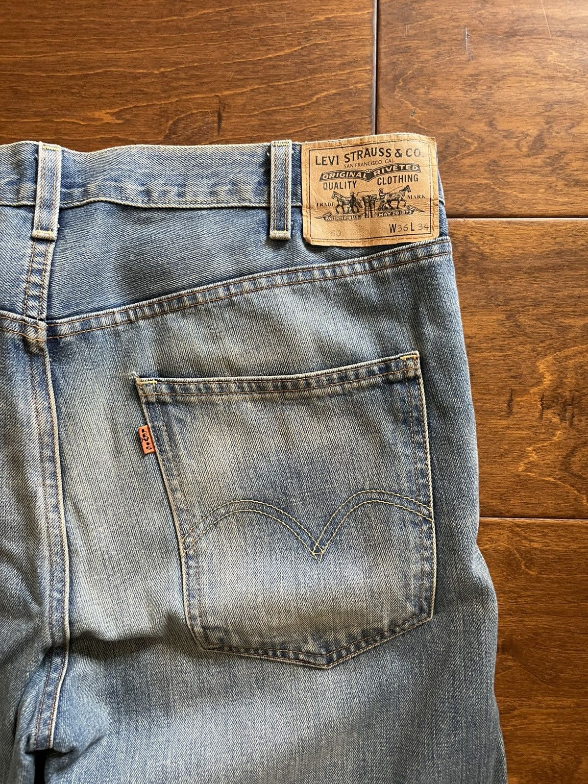 Levi's Levi’s Orange Tab Distressed Crop Denim Size US 36 / EU 52 - 3 Thumbnail