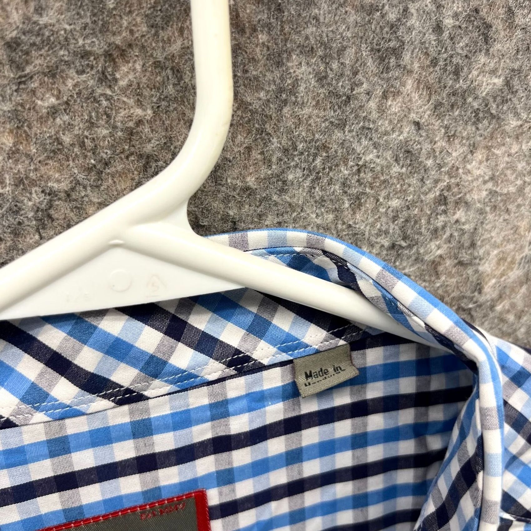 Vintage Pennington & Barnes Shirt Men XL Check Blue Button-Down Casual New Size US XL / EU 56 / 4 - 6 Thumbnail