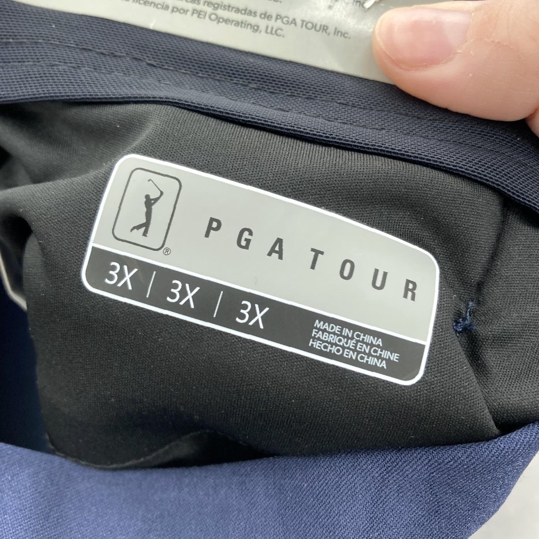 PGA Tour PGA TOUR Pants Womens 3X Navy UPF 50 Tummy Control Pull On Golf Stretch <= 31 in Inseam Mens/Womens Size 40" / US 18 - 6 Thumbnail