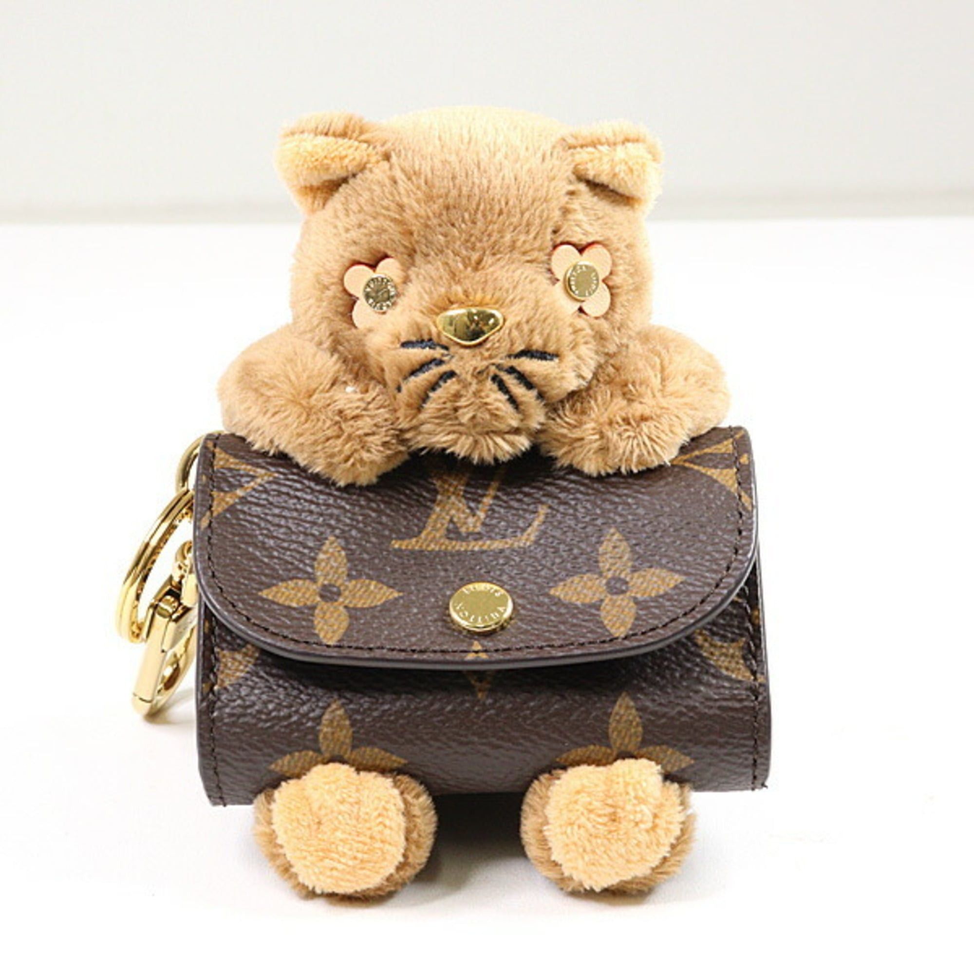 Louis Vuitton Louis Vuitton Bag Charm - LV Cute Monogram Cat Key Earphone Case M01561 Size ONE SIZE - 1 Thumbnail