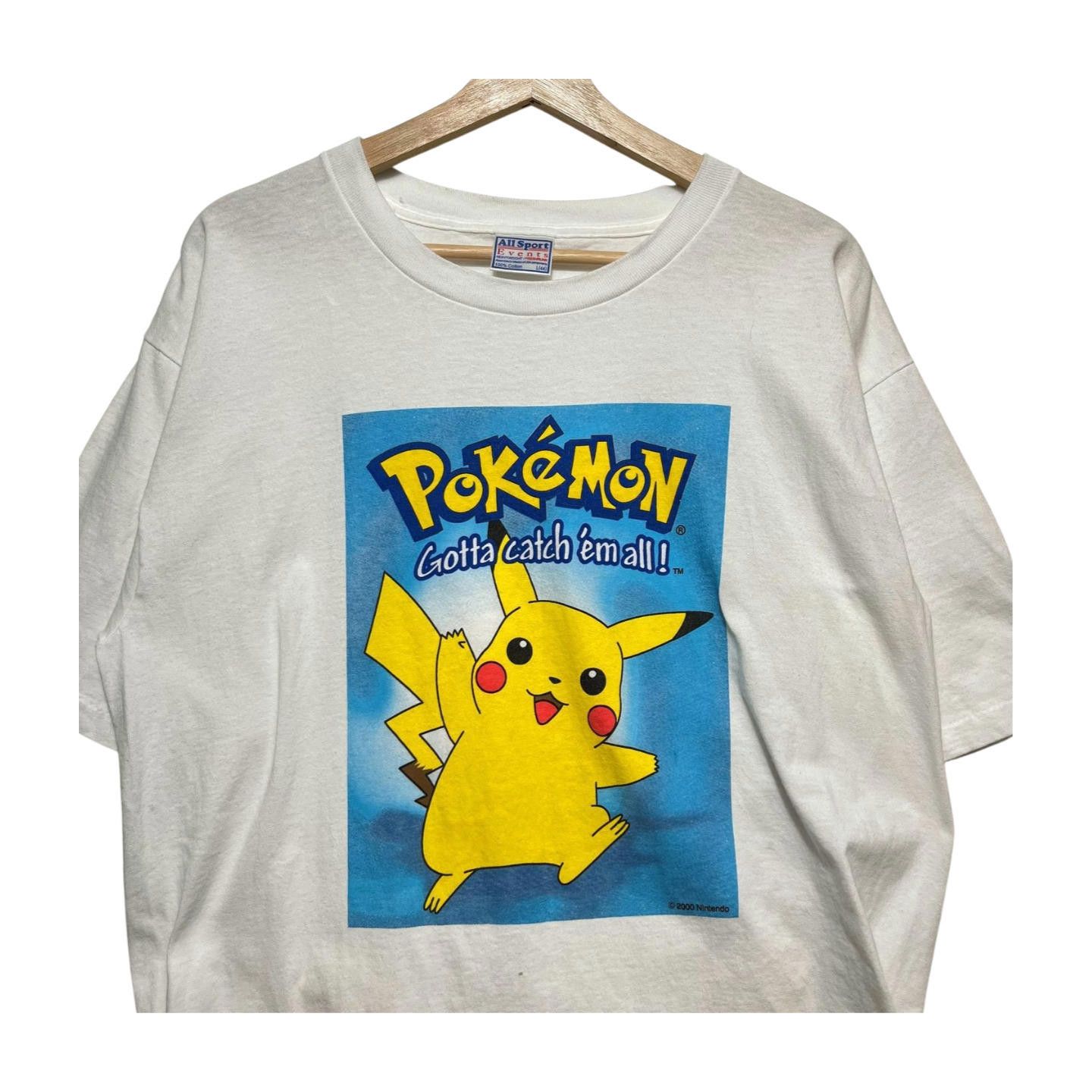 All Sport × Vintage Vintage 2000 Pokemon T-shirt Adult L Pikachu TCG Series 1 Size US L / EU 52-54 / 3 - 2 Thumbnail