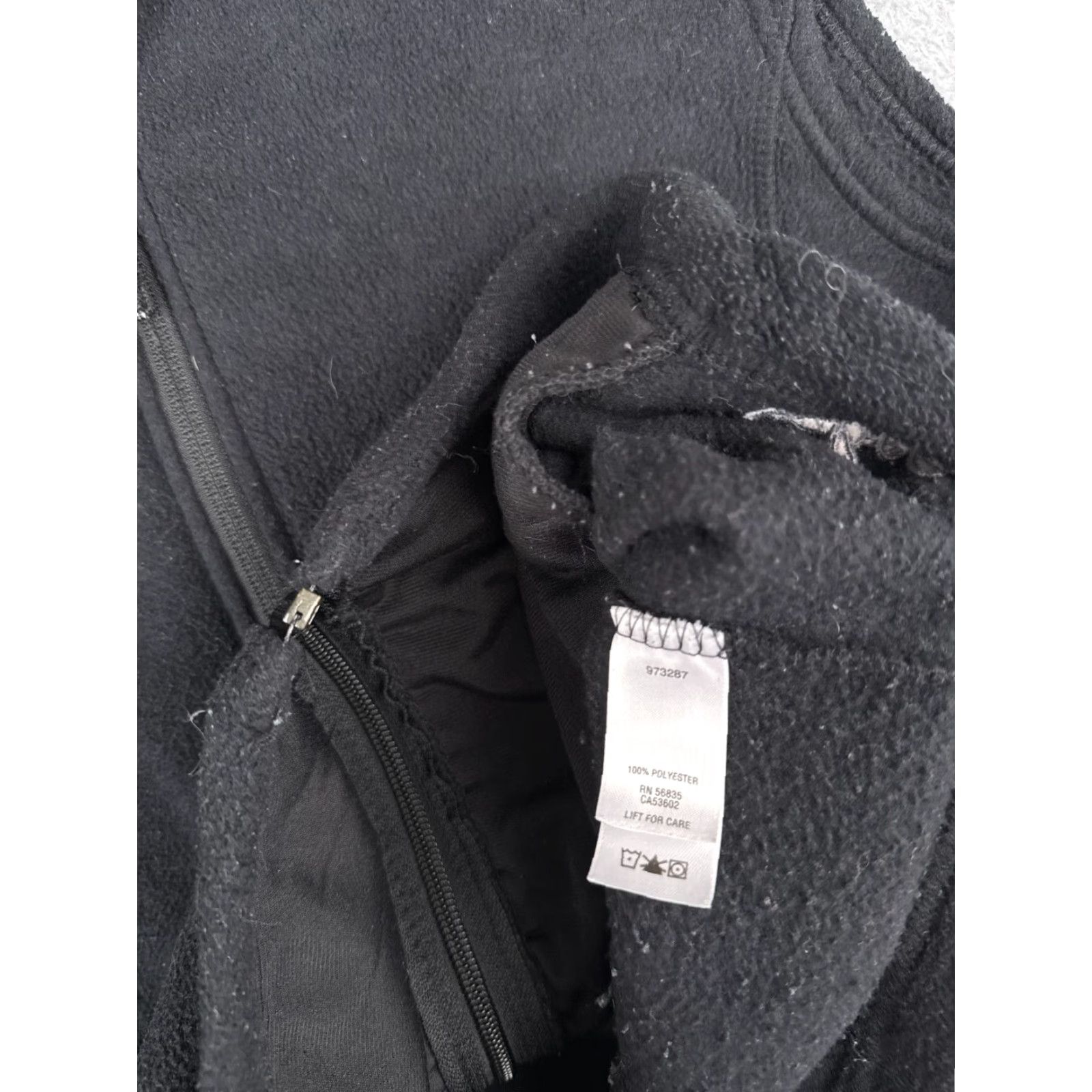 Vintage Cabela's Vest Womens XL Black Full Zip Polyester Fleece Pockets Mid-Length Size XL / US 12-14 / IT 48-50 - 7 Thumbnail