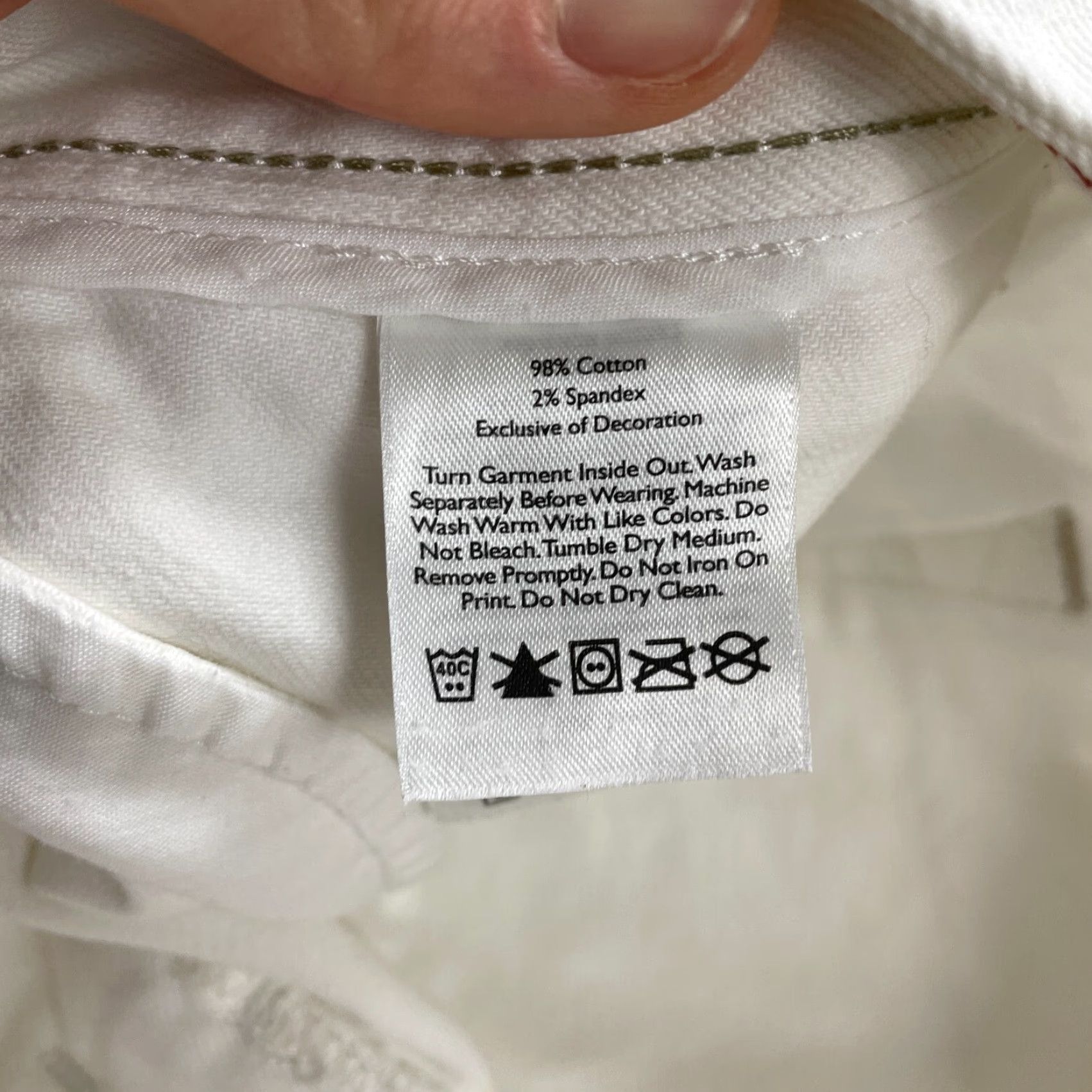 Eddie Bauer Eddie Bauer Denim Mini Skirt Womens 2 Short White Casual Cotton Spandex Pockets 90s Theme Mens? Wait Size 26" / US 2 / IT 38 - 7 Thumbnail