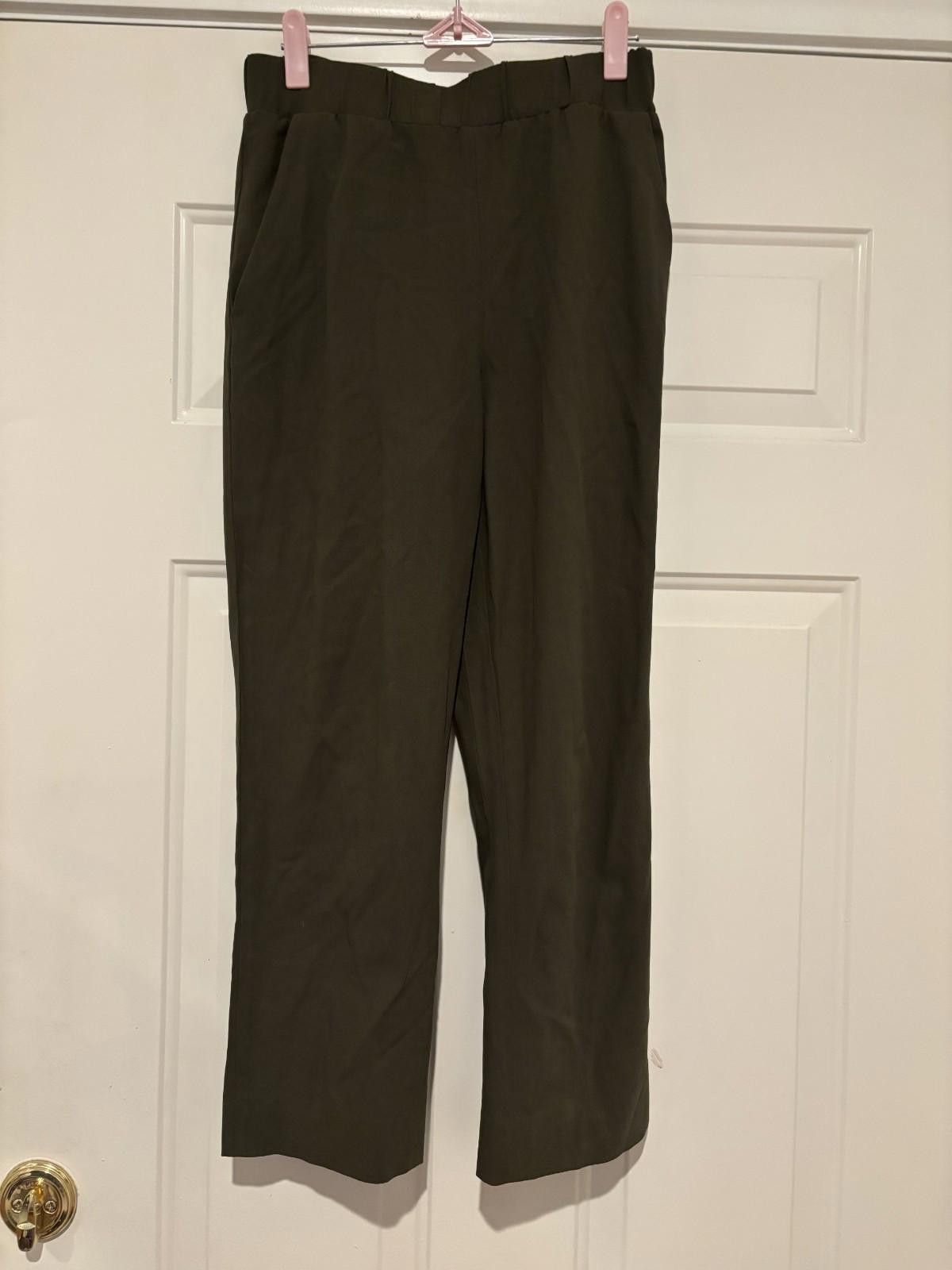 Cos Womens COS olive green elastic waist pants sz 4 #374 Size 27" / US 4 / IT 40 - 1 Thumbnail