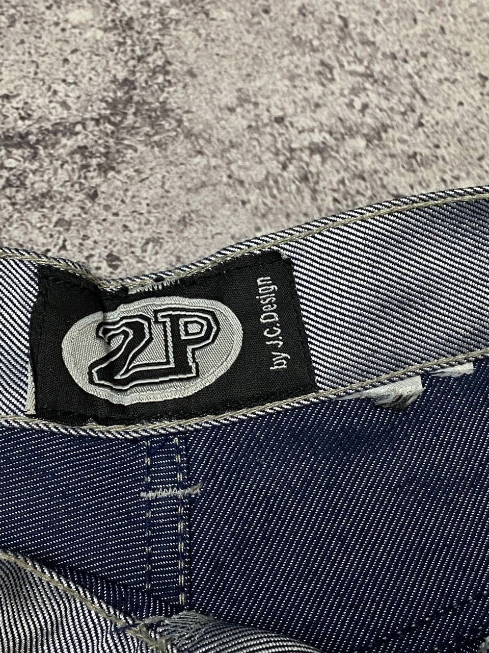 Japanese Brand × Vintage Vintage 2PAC Pants Jeans Silver Baggy Denim Y2k Size US 26 / EU 42 - 8 Thumbnail