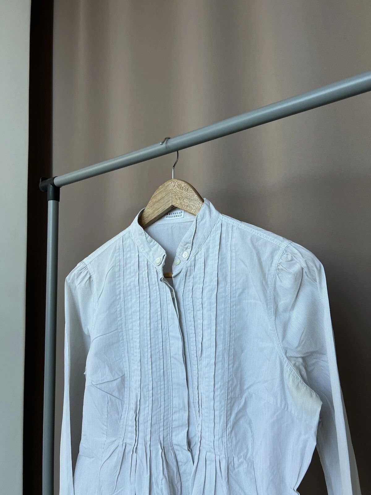 Brunello Cucinelli Brunello Cucinelli Button Up Shirt Womens Size XL/L Size L / US 10 / IT 46 - 3 Thumbnail