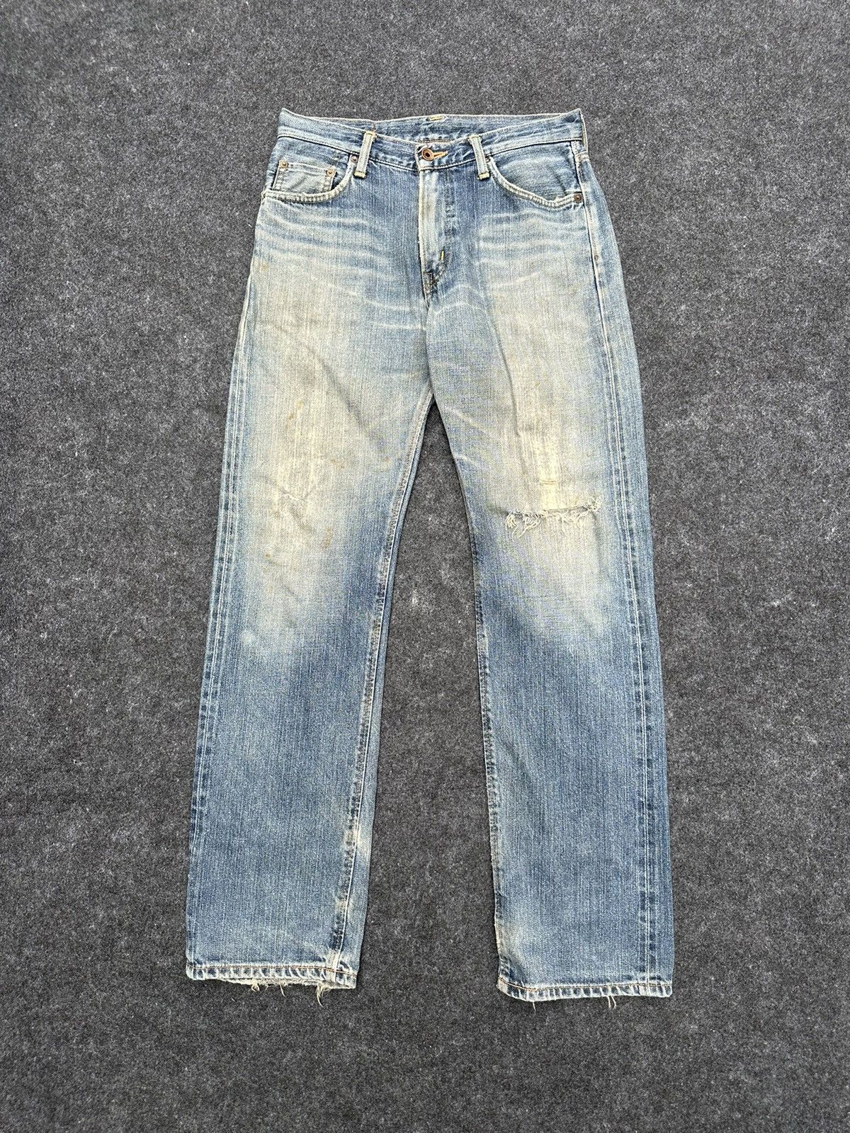 Edwin × If Six Was Nine × Vintage Vintage Edwin 505zxx Selvedge Distressed Denim D68 Size US 30 / EU 46 - 1 Thumbnail
