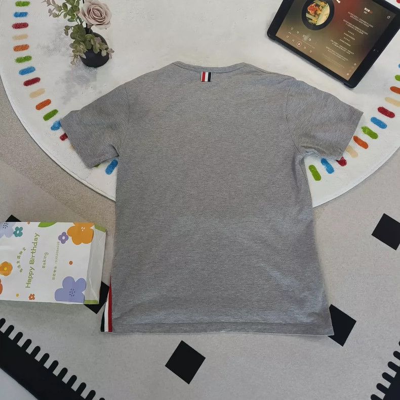Thom Browne Thom Browne Gray round neck short sleeves Size US XS / EU 42 / 0 - 2 Thumbnail
