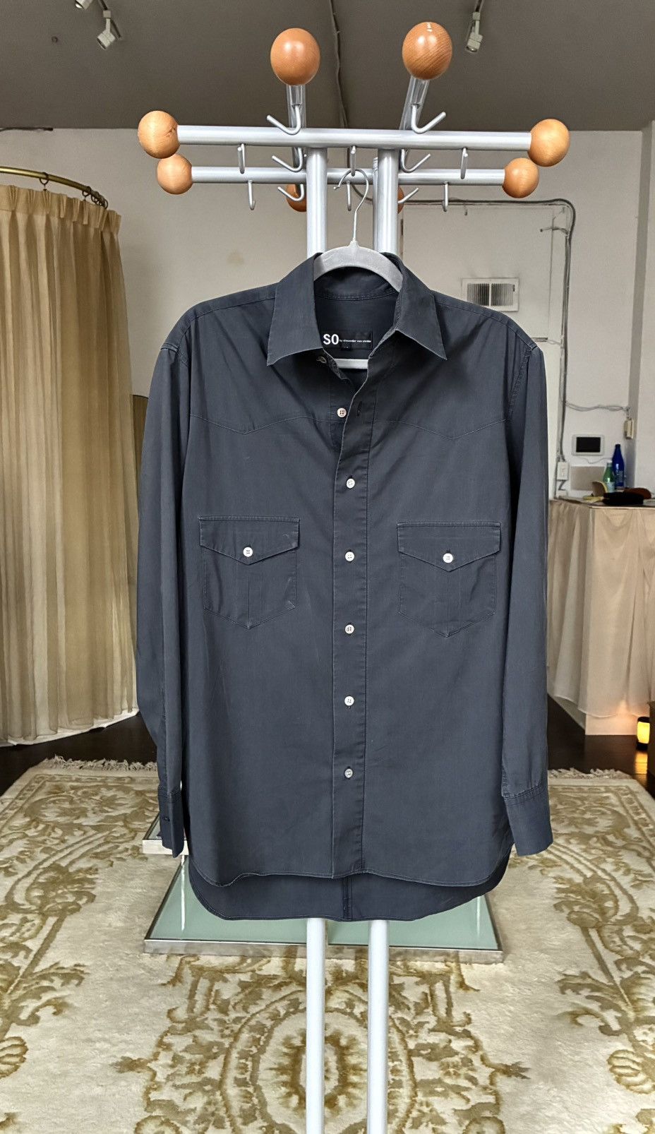 Other Alexander Van Slobbe Archive Garment Dyed Western Shirt Size US M / EU 48-50 / 2 - 4 Thumbnail