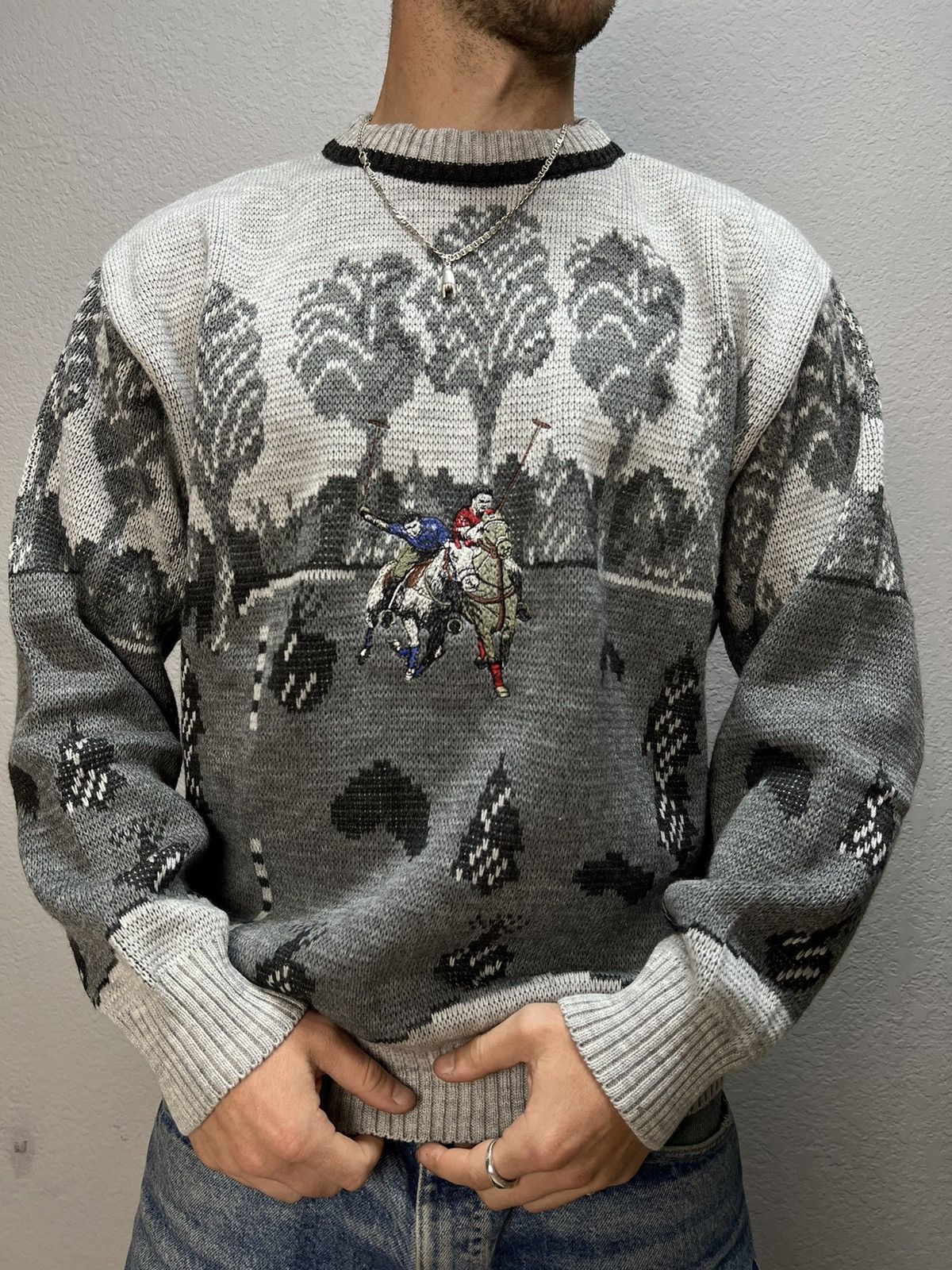 Homespun Knitwear LACISTE VIBE Y2K winter motive graphic sweater Size US M / EU 48-50 / 2 - 1 Thumbnail