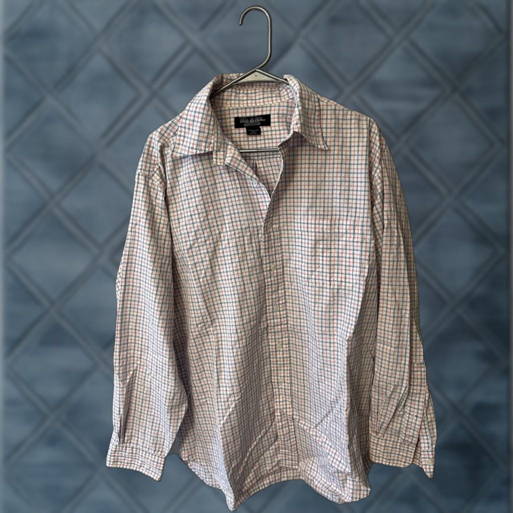 Brooks Brothers Men's Brooks Brothers Country Club Pink Plaid Button Front Shirt sz L Size US L / EU 52-54 / 3 - 1 Thumbnail