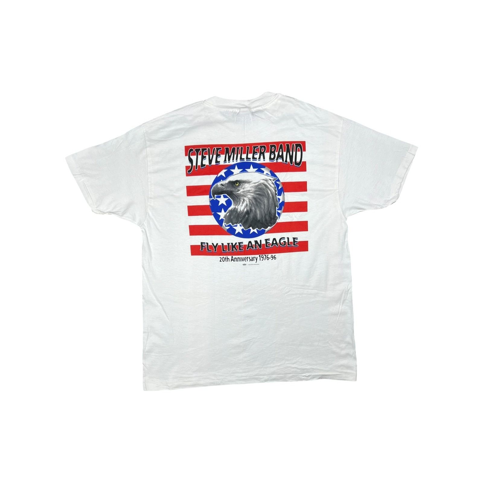 Band Tees × Hanes × Vintage Vintage 1994 Steve Miller Band Fly Like An Eagle band tee Size US XL / EU 56 / 4 - 7 Thumbnail