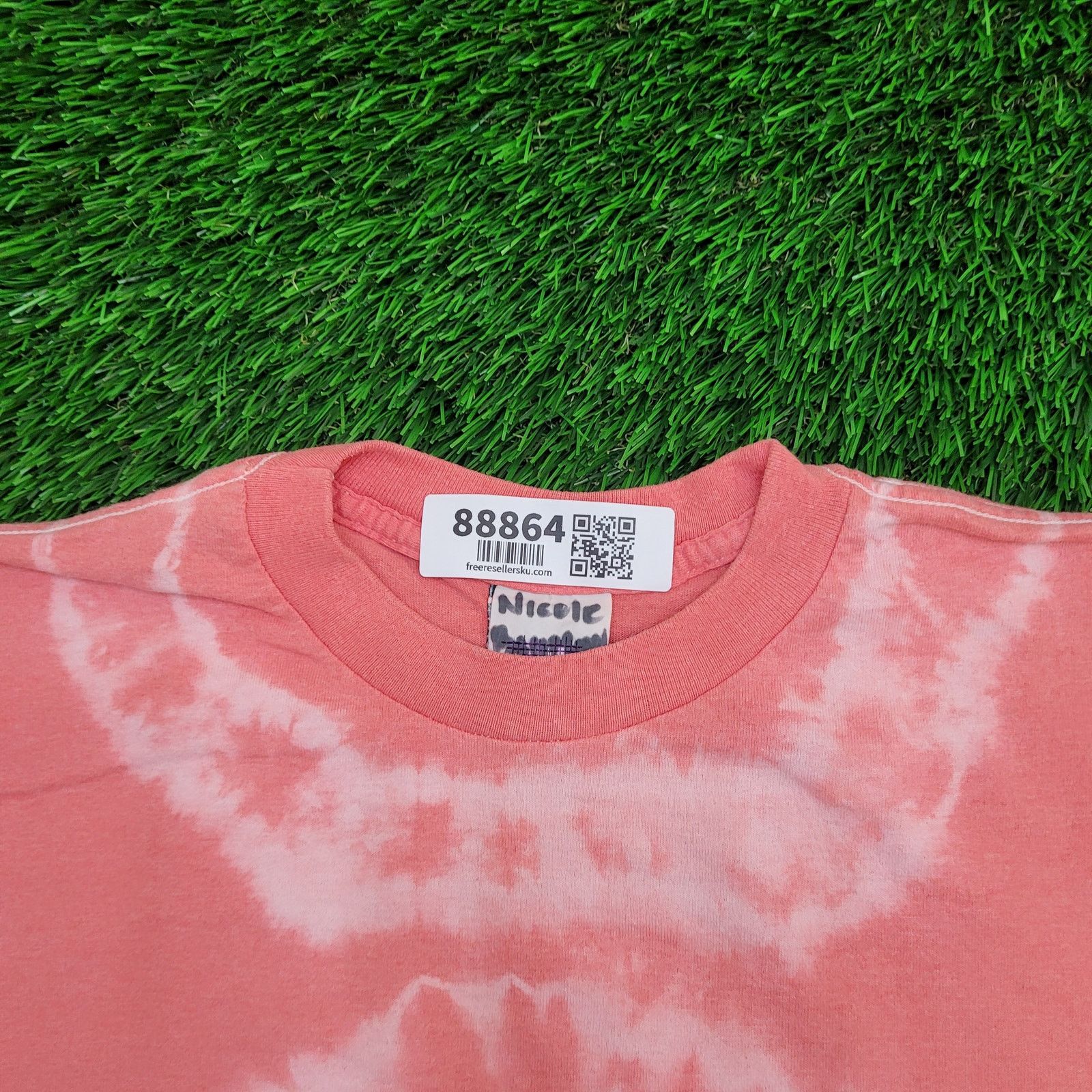 Vintage VTG 90s Tie Dye T-Shirt Women Large USA Single Stitch Hippie Size L / US 10 / IT 46 - 2 Thumbnail