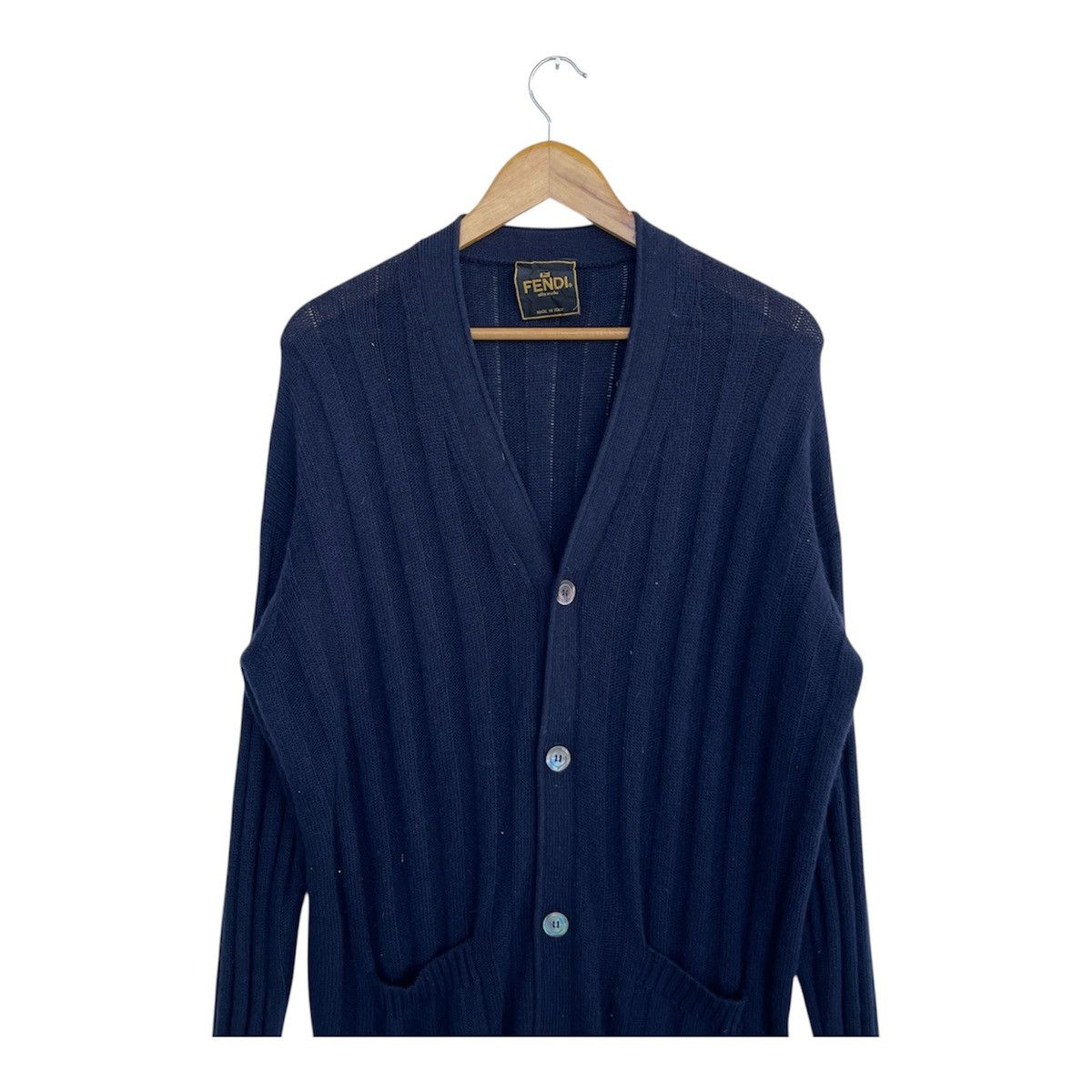 Fendi Vintage Fendi Cashmere Wool Sweater Cardigan Size US M / EU 48-50 / 2 - 3 Thumbnail