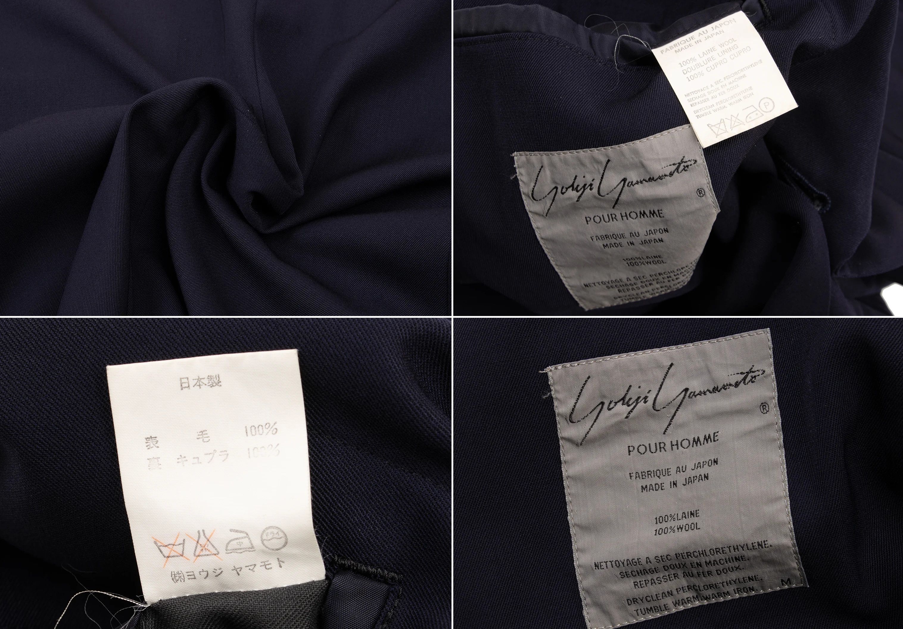 Yohji Yamamoto Yohji Yamamoto Wool Gabardine Jacket Navy M Size US M / EU 48-50 / 2 - 19 Thumbnail