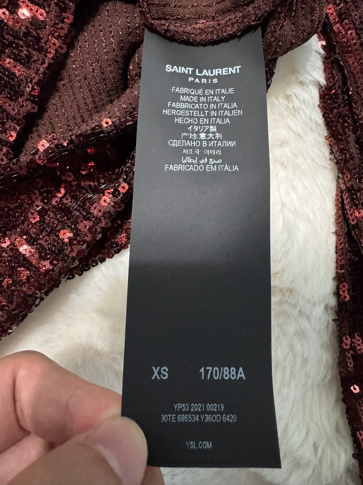 Saint Laurent Paris Saint laurent Beaded sequin shirt 2501-Nextarrow Size US M / EU 48-50 / 2 - 4 Thumbnail