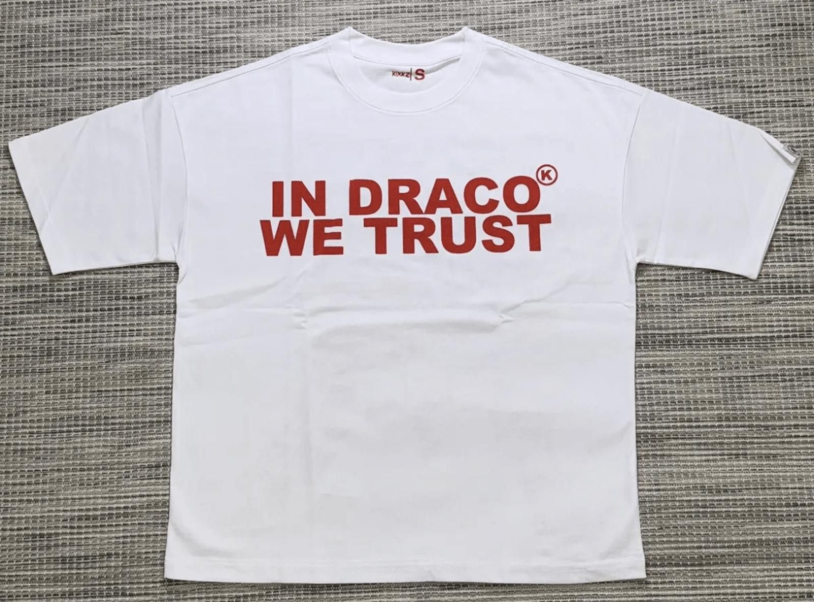 Other Kixkz White/Red In Draco We Trust Tee Size US L / EU 52-54 / 3 - 1 Thumbnail