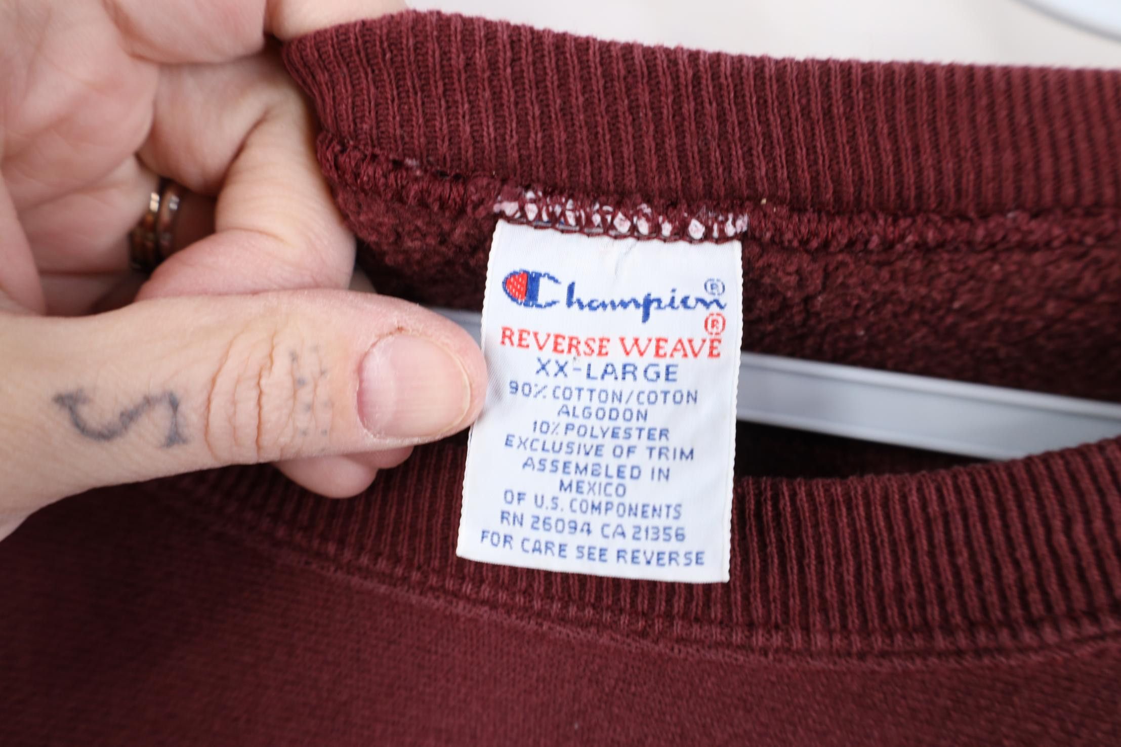Champion Vintage 90s Champion Reverse Weave University Sweatshirt Size US XXL / EU 58 / 5 - 10 Thumbnail